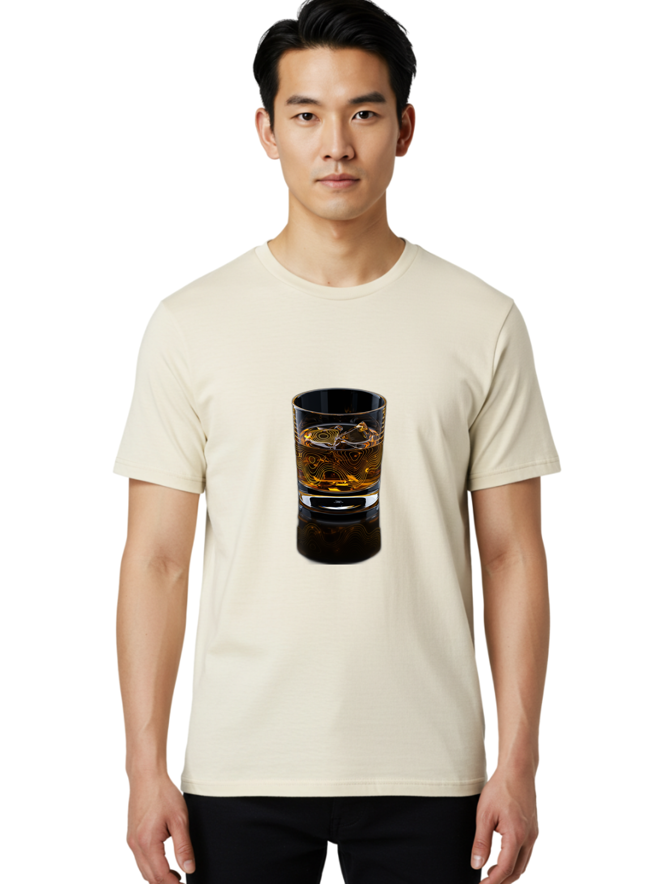 Whiskey-Glass-2 Men'S Graphic Tee, 100% Cotton, Comfortable Casual Summer Wear, Machine Washable, Vintage Camera, Old Camera, Antique Camera, Black Camera, Classic Photography, Photography Equipment, Nostalgic Device, Film Camera, Camera Art Bal605 24