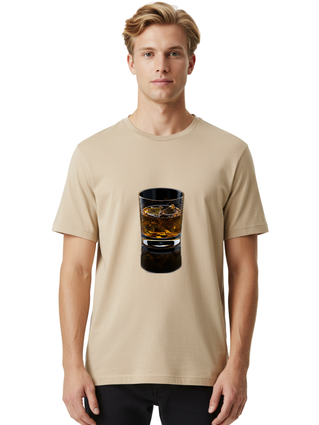 Whiskey-Glass-2 Men'S Graphic Tee, 100% Cotton, Comfortable Casual Summer Wear, Machine Washable, Vintage Camera, Old Camera, Antique Camera, Black Camera, Classic Photography, Photography Equipment, Nostalgic Device, Film Camera, Camera Art Bal605 19