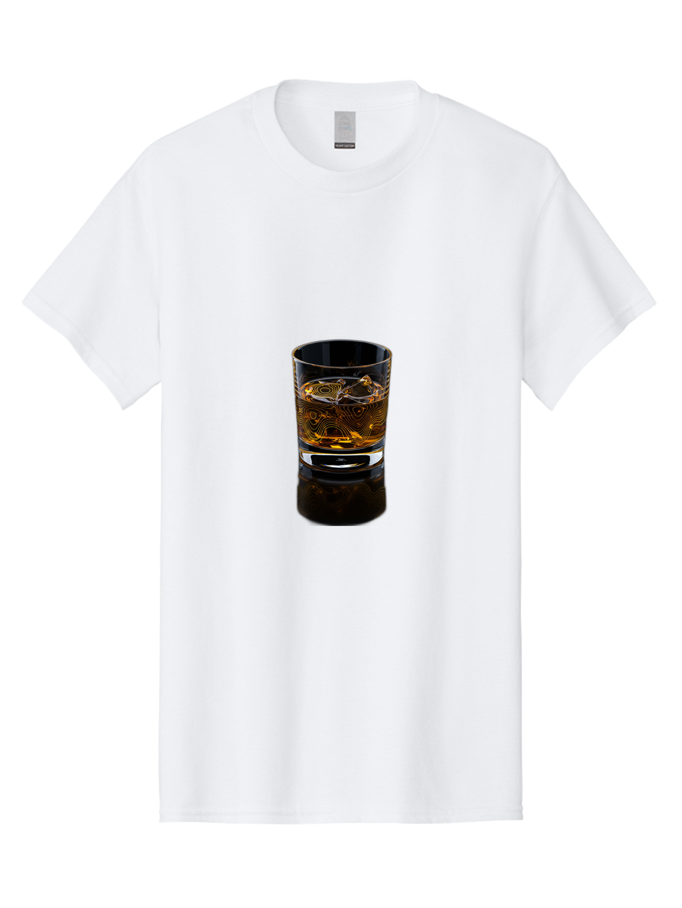 Whiskey-Glass-2 Men'S Graphic Tee, 100% Cotton, Comfortable Casual Summer Wear, Machine Washable, Vintage Camera, Old Camera, Antique Camera, Black Camera, Classic Photography, Photography Equipment, Nostalgic Device, Film Camera, Camera Art Bal605 3
