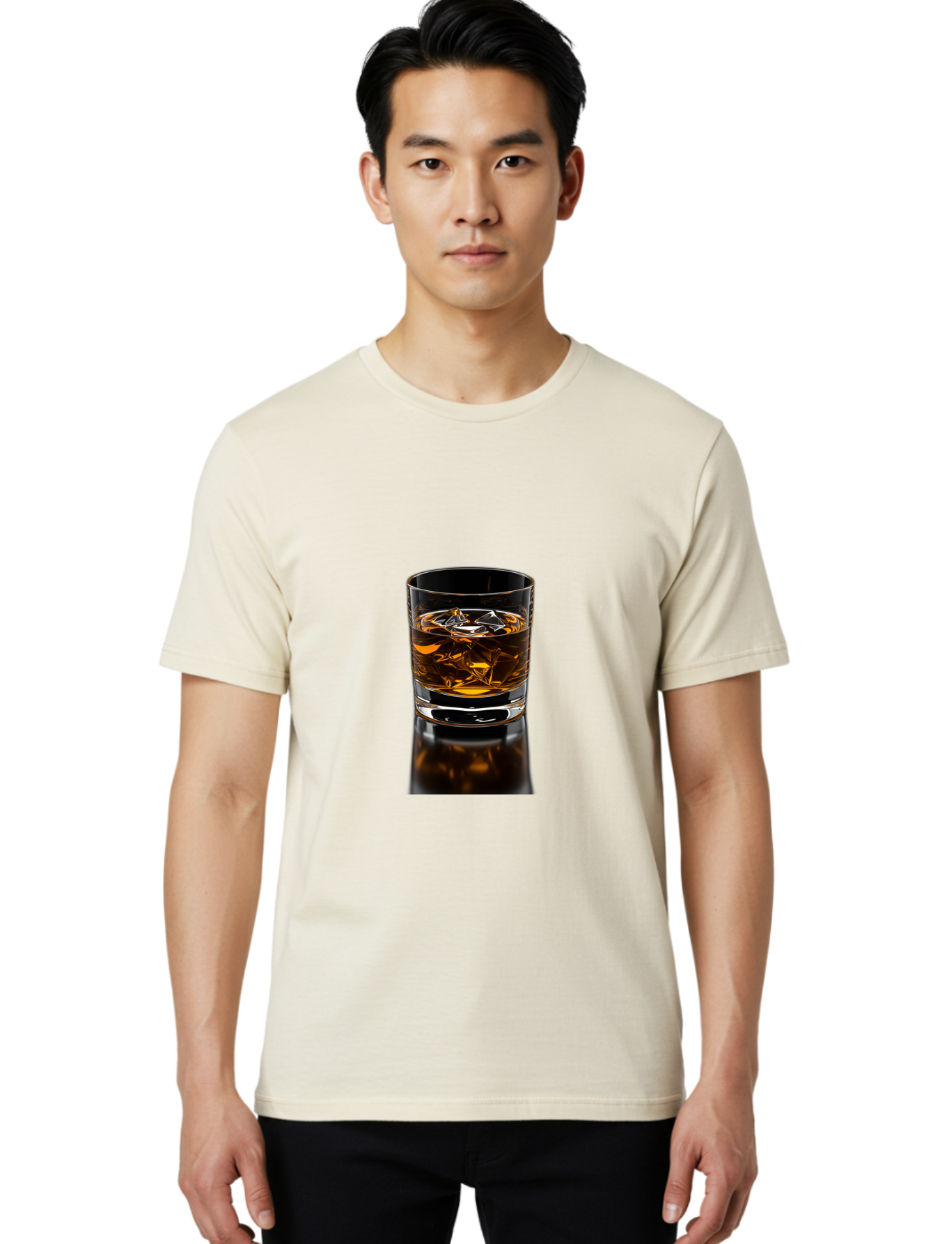 Whiskey-Glass Men'S Graphic Tee, 100% Cotton, Comfortable Casual Summer Wear, Machine Washable, Vintage Camera, Old Camera, Antique Camera, Black Camera, Classic Photography, Photography Equipment, Nostalgic Device, Film Camera, Camera Art Bal606 24