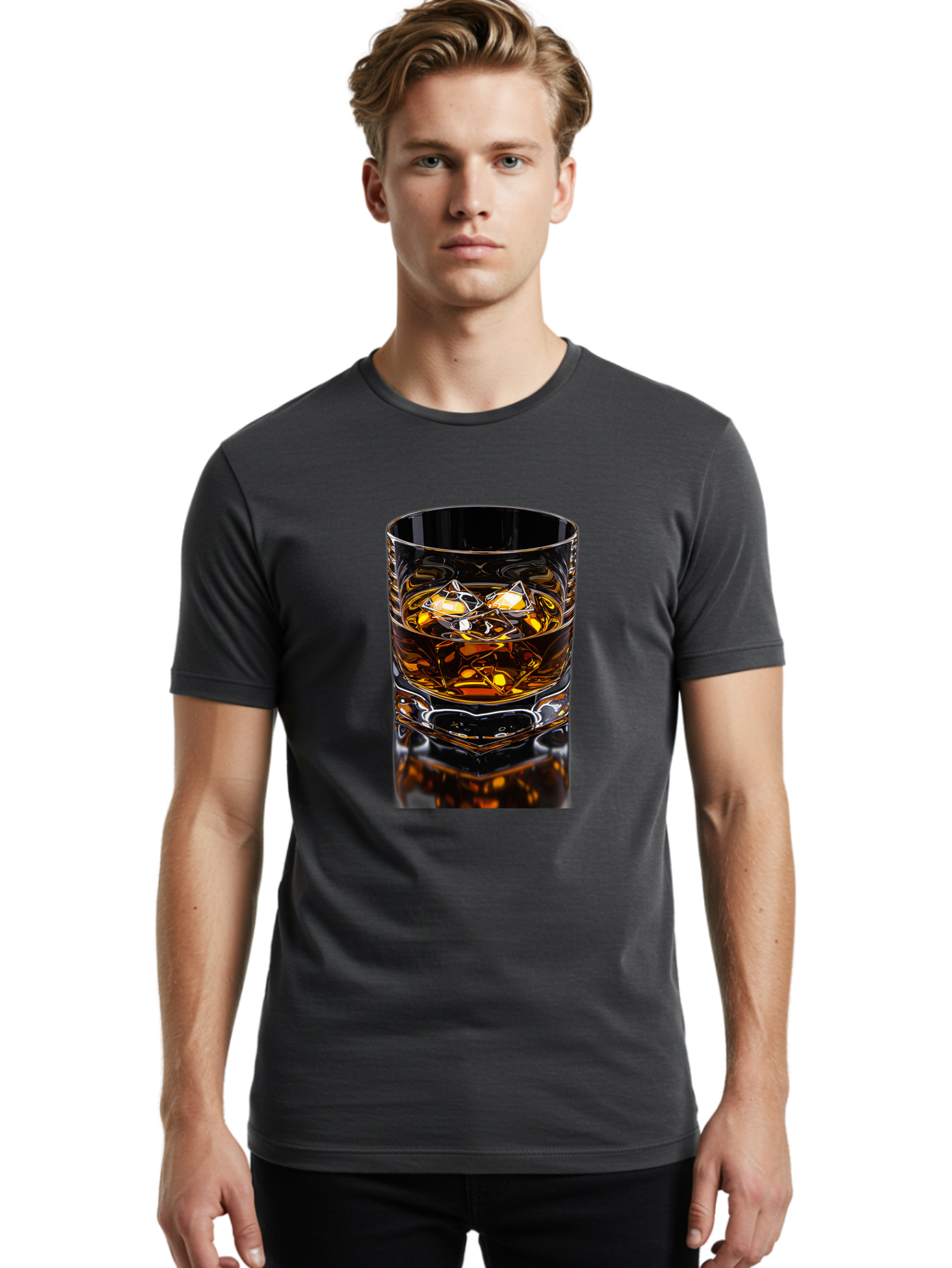 Whiskey-On-The-Rocks Men'S Graphic Tee, 100% Cotton, Comfortable Casual Summer Wear, Machine Washable, Vintage Camera, Old Camera, Antique Camera, Black Camera, Classic Photography, Photography Equipment, Nostalgic Device, Film Camera, Bal608 29