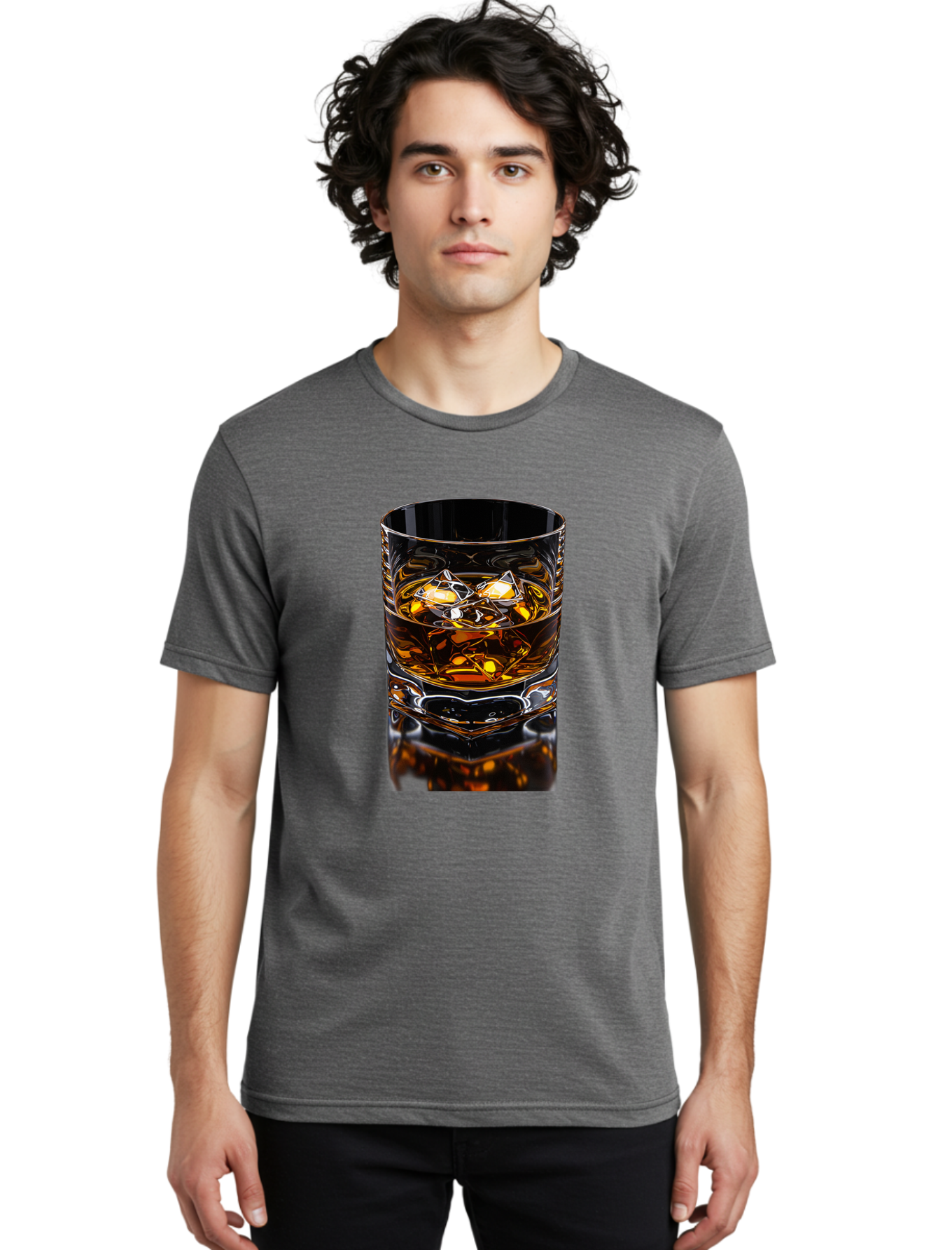 Whiskey-On-The-Rocks Men'S Graphic Tee, 100% Cotton, Comfortable Casual Summer Wear, Machine Washable, Vintage Camera, Old Camera, Antique Camera, Black Camera, Classic Photography, Photography Equipment, Nostalgic Device, Film Camera, Bal608 25