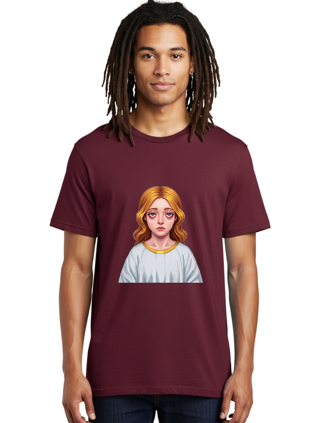 Woman-Portrait Men'S Graphic Tee, 100% Cotton, Comfortable Casual Summer Wear, Machine Washable, Vintage Camera, Old Camera, Antique Camera, Black Camera, Classic Photography, Photography Equipment, Nostalgic Device, Film Camera, Camera Art Bal629 30