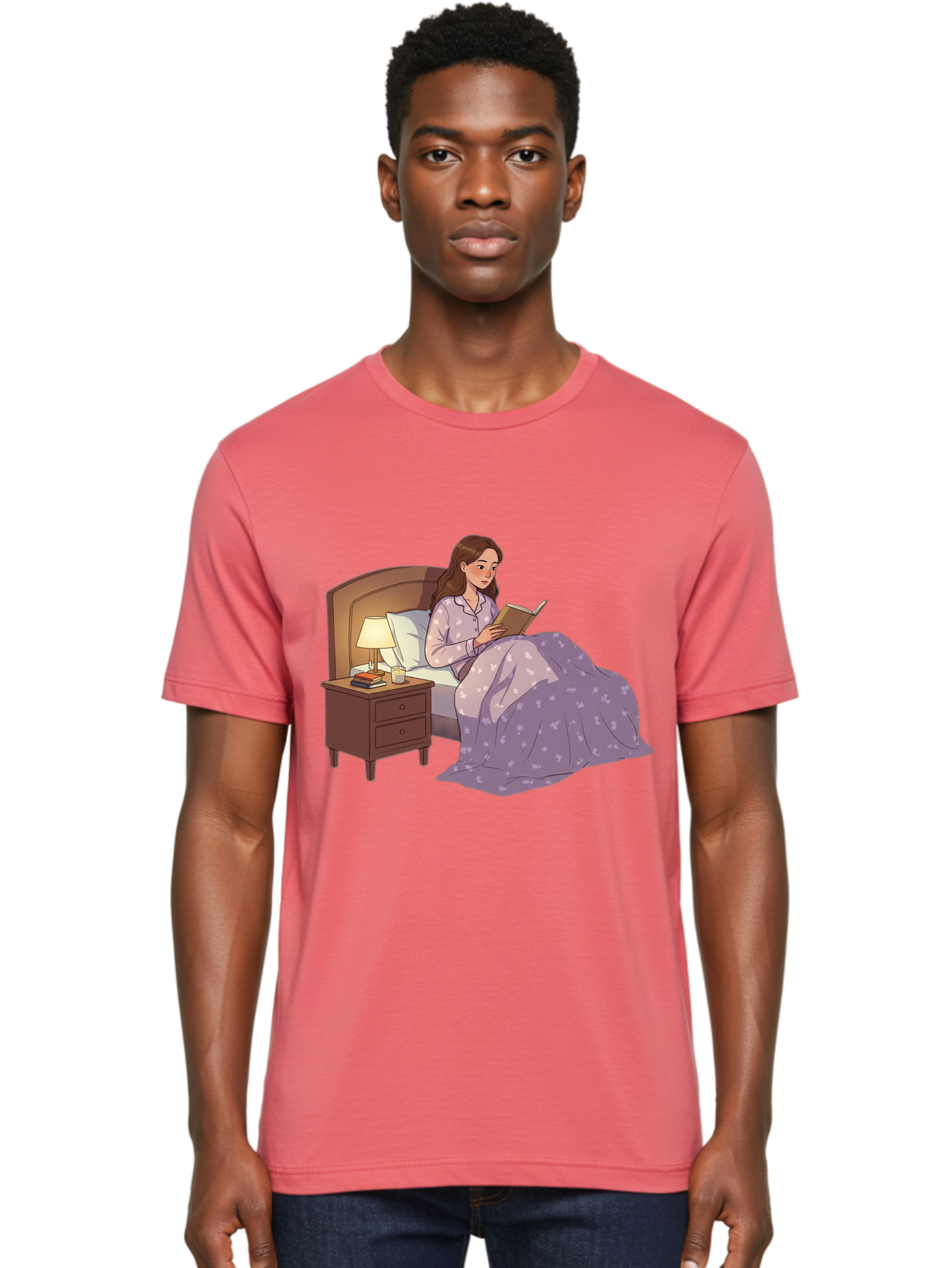 Woman-Reading-In-Bed Men'S Graphic Tee, 100% Cotton, Comfortable Casual Summer Wear, Machine Washable, Vintage Camera, Old Camera, Antique Camera, Black Camera, Classic Photography, Photography Equipment, Nostalgic Device, Film Camera, Bal632 27