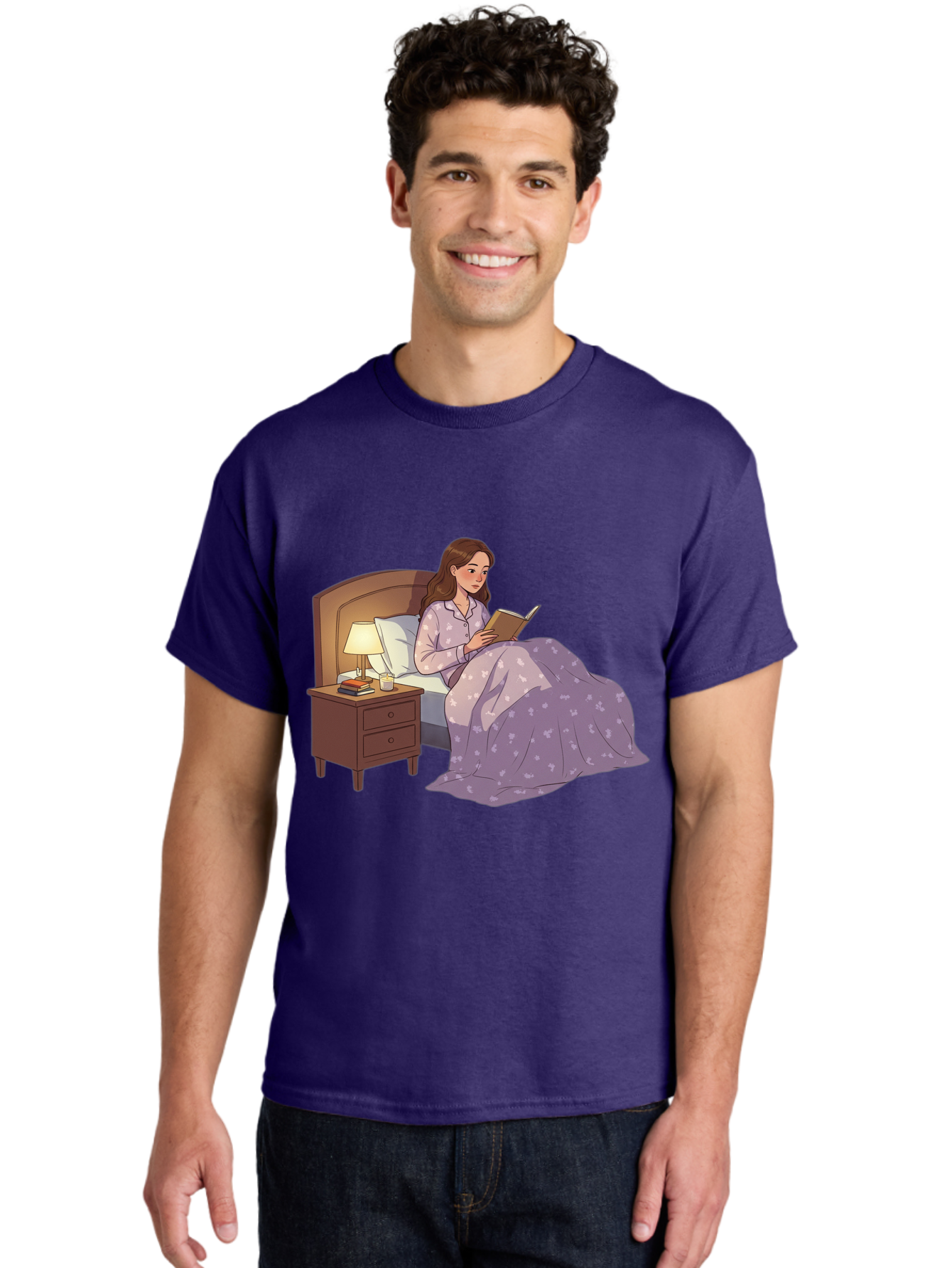 Woman-Reading-In-Bed Men'S Graphic Tee, 100% Cotton, Comfortable Casual Summer Wear, Machine Washable, Vintage Camera, Old Camera, Antique Camera, Black Camera, Classic Photography, Photography Equipment, Nostalgic Device, Film Camera, Bal632 22