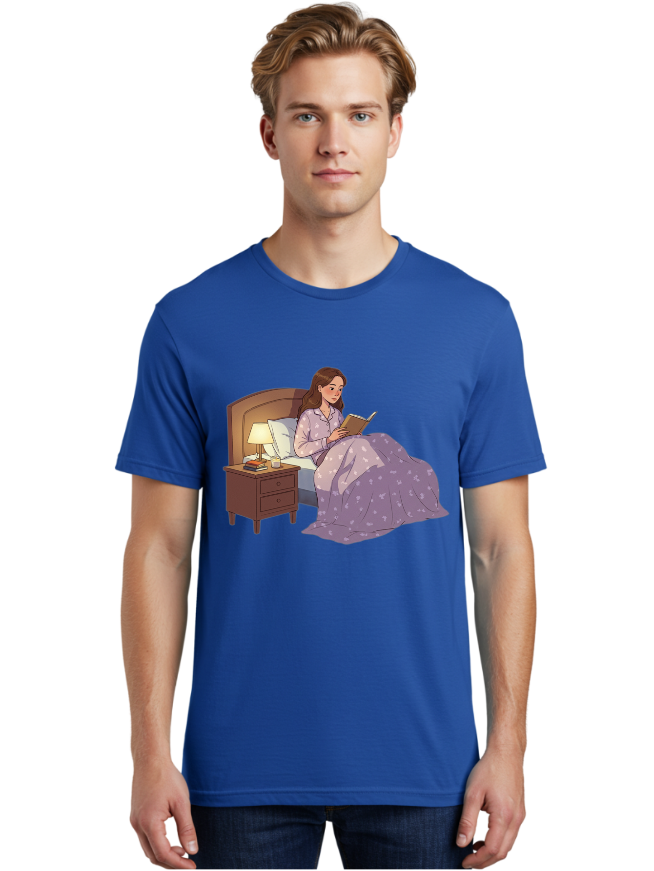Woman-Reading-In-Bed Men'S Graphic Tee, 100% Cotton, Comfortable Casual Summer Wear, Machine Washable, Vintage Camera, Old Camera, Antique Camera, Black Camera, Classic Photography, Photography Equipment, Nostalgic Device, Film Camera, Bal632 23