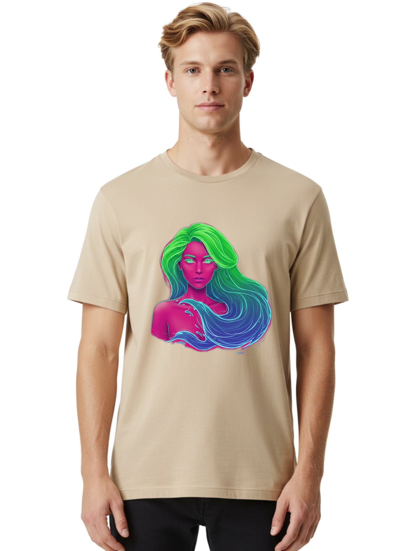Woman-With-Flowing-Hair Men'S Graphic Tee, 100% Cotton, Comfortable Casual Summer Wear, Machine Washable, Vintage Camera, Old Camera, Antique Camera, Black Camera, Classic Photography, Photography Equipment, Nostalgic Device, Film Camera, Bal635 26