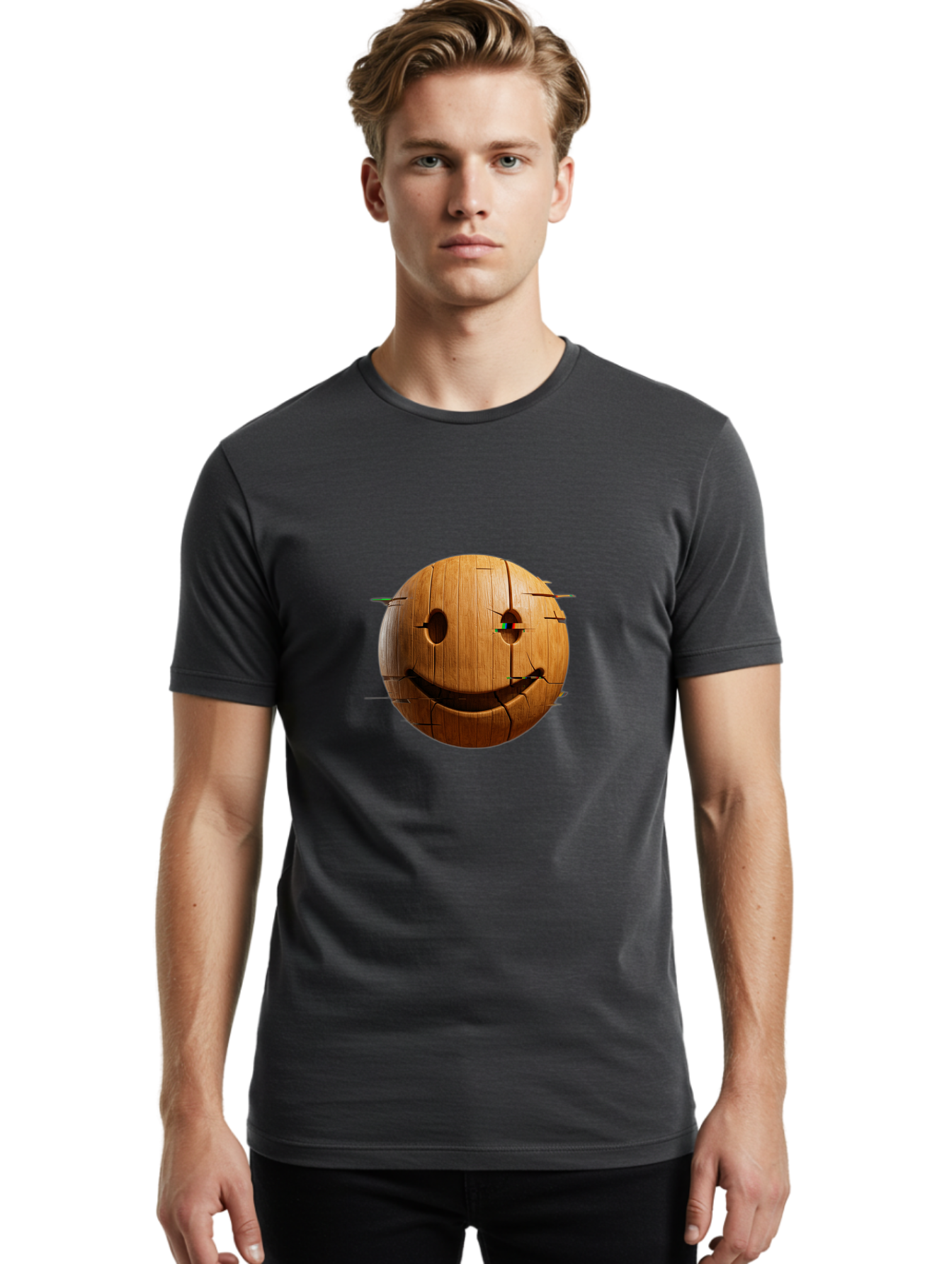 Wooden-Smiley Men'S Graphic Tee, 100% Cotton, Comfortable Casual Summer Wear, Machine Washable, Vintage Camera, Old Camera, Antique Camera, Black Camera, Classic Photography, Photography Equipment, Nostalgic Device, Film Camera, Camera Art Bal639 17