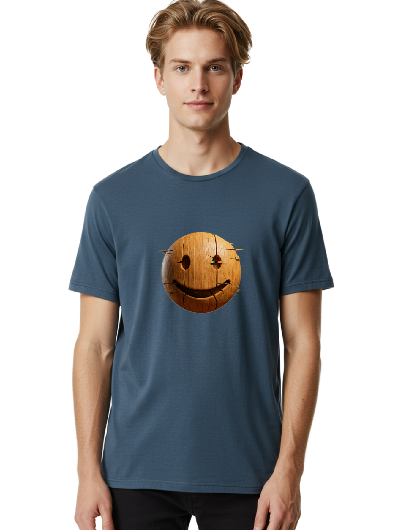 Wooden-Smiley Men'S Graphic Tee, 100% Cotton, Comfortable Casual Summer Wear, Machine Washable, Vintage Camera, Old Camera, Antique Camera, Black Camera, Classic Photography, Photography Equipment, Nostalgic Device, Film Camera, Camera Art Bal639 28