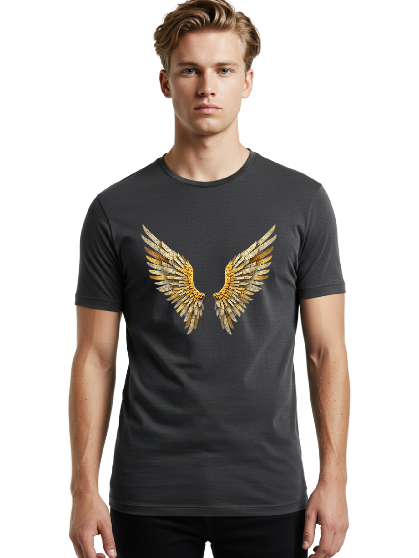 Wooden-Wings-1 Men'S Graphic Tee, 100% Cotton, Comfortable Casual Summer Wear, Machine Washable, Vintage Camera, Old Camera, Antique Camera, Black Camera, Classic Photography, Photography Equipment, Nostalgic Device, Film Camera, Camera Art Bal640 25