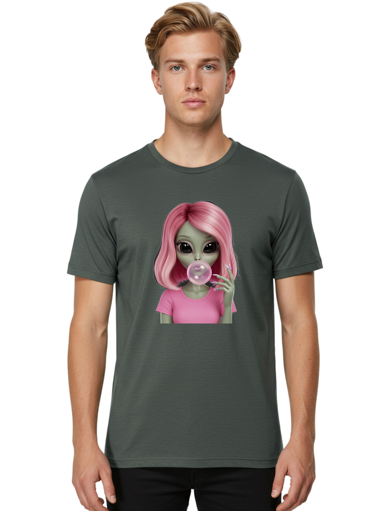 Zombie-Girl-Bubblegum Men'S Graphic Tee, 100% Cotton, Comfortable Casual Summer Wear, Machine Washable, Vintage Camera, Old Camera, Antique Camera, Black Camera, Classic Photography, Photography Equipment, Nostalgic Device, Film Camera, Bal647 16