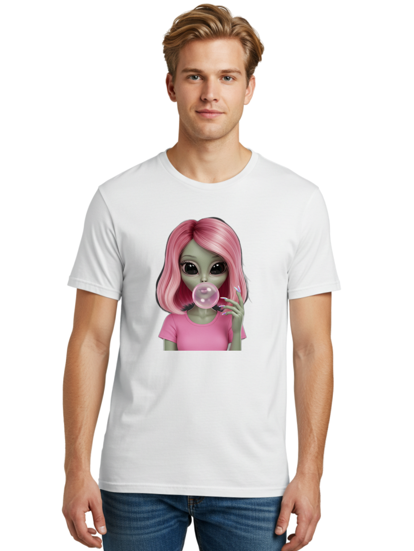 Zombie-Girl-Bubblegum Men'S Graphic Tee, 100% Cotton, Comfortable Casual Summer Wear, Machine Washable, Vintage Camera, Old Camera, Antique Camera, Black Camera, Classic Photography, Photography Equipment, Nostalgic Device, Film Camera, Bal647 21