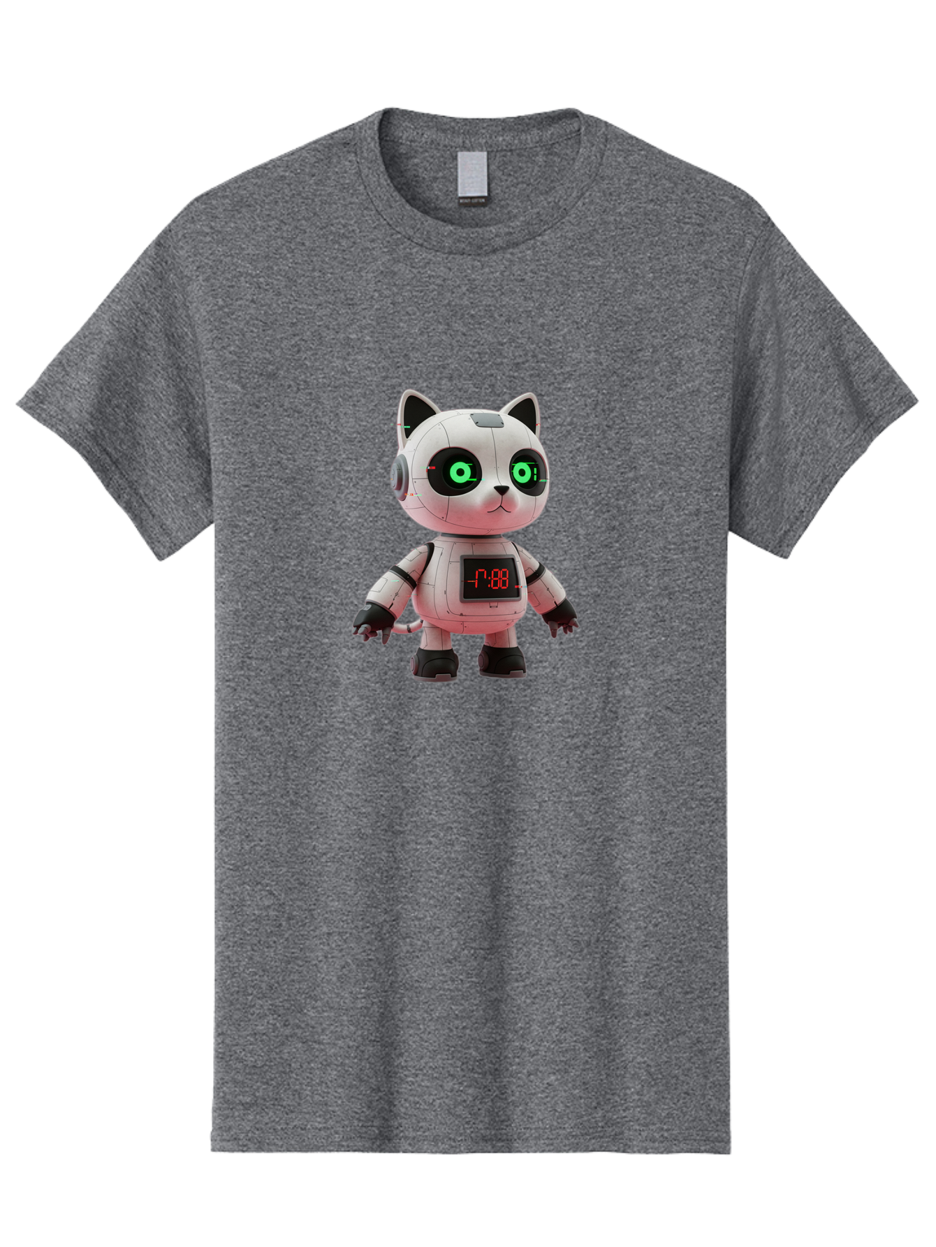 7-88-Robot-Cat Men'S Graphic Tee, 100% Cotton, Comfortable Casual Summer Wear, Machine Washable, Vintage Camera, Old Camera, Antique Camera, Black Camera, Classic Photography, Photography Equipment, Nostalgic Device, Film Camera, Camera Art Bal651 11