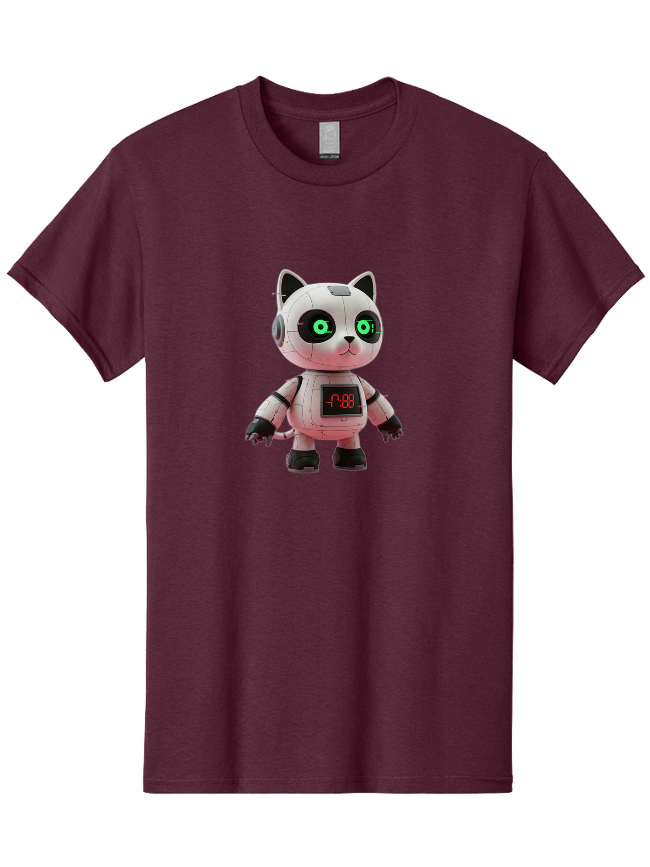 7-88-Robot-Cat Men'S Graphic Tee, 100% Cotton, Comfortable Casual Summer Wear, Machine Washable, Vintage Camera, Old Camera, Antique Camera, Black Camera, Classic Photography, Photography Equipment, Nostalgic Device, Film Camera, Camera Art Bal651 10