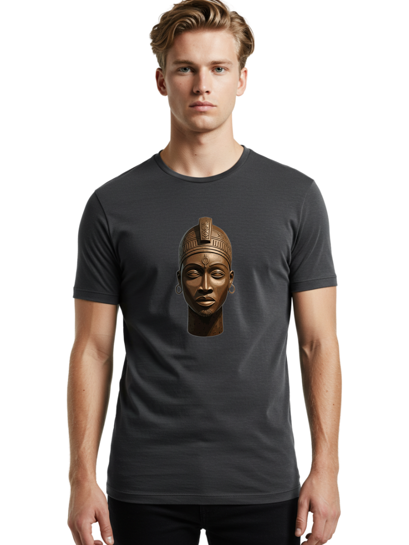 African-Bust Men'S Graphic Tee, 100% Cotton, Comfortable Casual Summer Wear, Machine Washable, Vintage Camera, Old Camera, Antique Camera, Black Camera, Classic Photography, Photography Equipment, Nostalgic Device, Film Camera, Camera Art Bal658 24