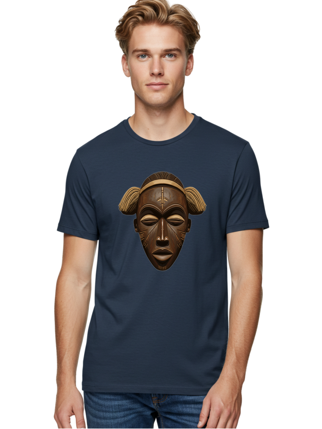African-Tribal-Mask Men'S Graphic Tee, 100% Cotton, Comfortable Casual Summer Wear, Machine Washable, Vintage Camera, Old Camera, Antique Camera, Black Camera, Classic Photography, Photography Equipment, Nostalgic Device, Film Camera, Bal664 26