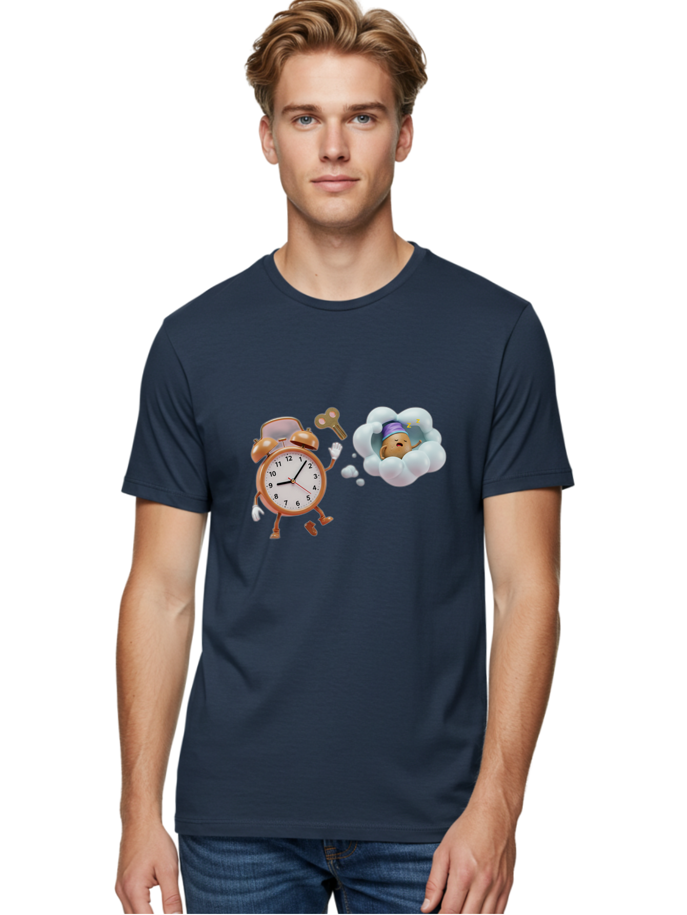 Alarm-Clock-And-Sleep-Cloud Men'S Graphic Tee, 100% Cotton, Comfortable Casual Summer Wear, Machine Washable, Vintage Camera, Old Camera, Antique Camera, Black Camera, Classic Photography, Photography Equipment, Nostalgic Device, Film Camera, Bal672 23