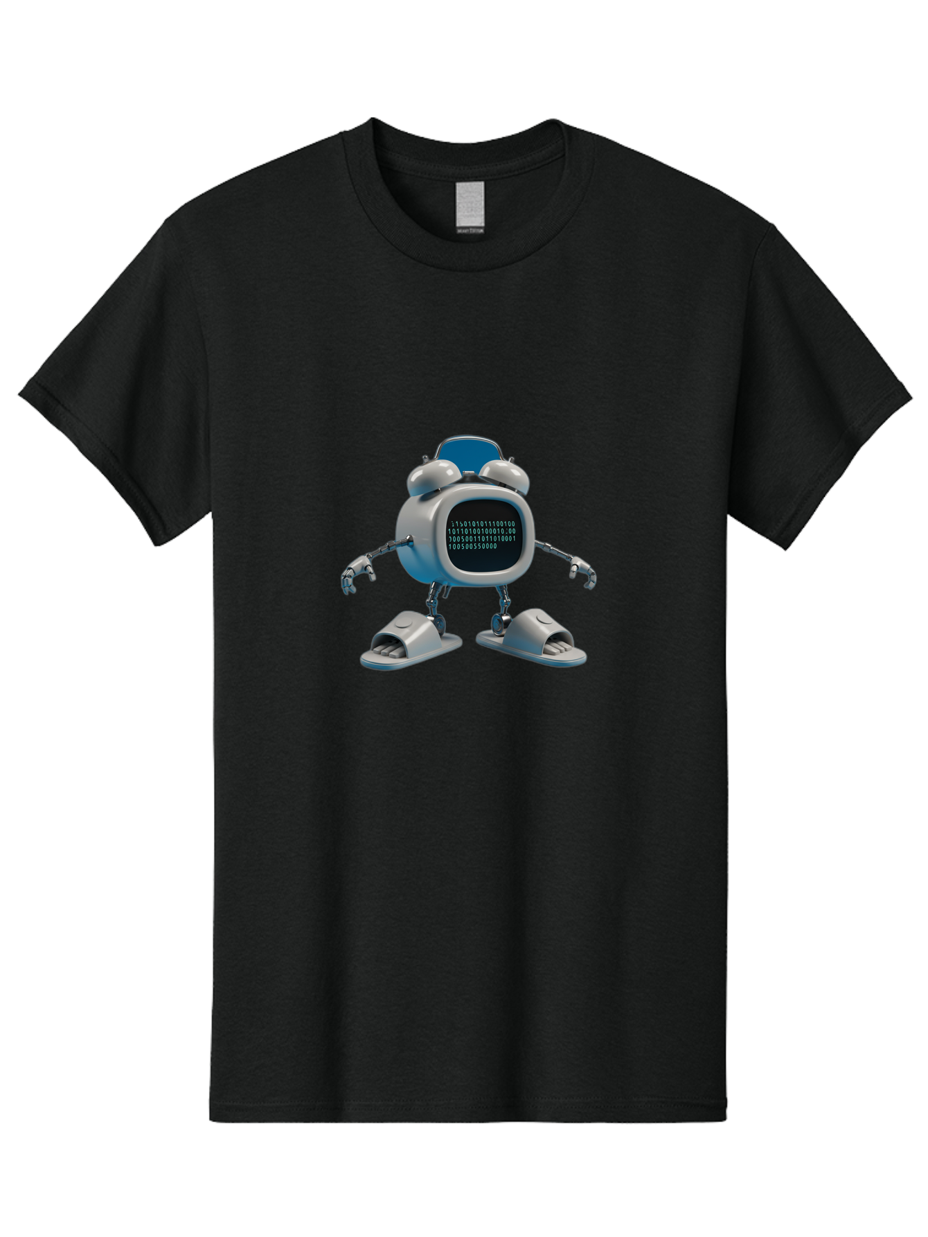 Alarm-Clock-Robot Men'S Graphic Tee, 100% Cotton, Comfortable Casual Summer Wear, Machine Washable, Vintage Camera, Old Camera, Antique Camera, Black Camera, Classic Photography, Photography Equipment, Nostalgic Device, Film Camera, Camera Art Bal674 3