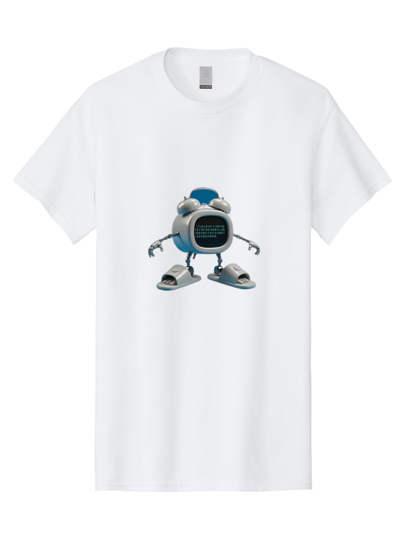 Alarm-Clock-Robot Men'S Graphic Tee, 100% Cotton, Comfortable Casual Summer Wear, Machine Washable, Vintage Camera, Old Camera, Antique Camera, Black Camera, Classic Photography, Photography Equipment, Nostalgic Device, Film Camera, Camera Art Bal674 4