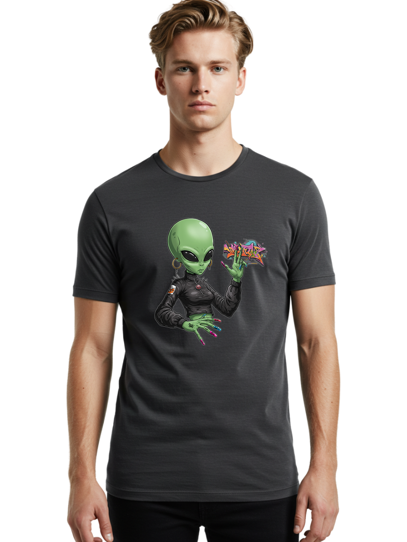 Alien-Woman Men'S Graphic Tee, 100% Cotton, Comfortable Casual Summer Wear, Machine Washable, Vintage Camera, Old Camera, Antique Camera, Black Camera, Classic Photography, Photography Equipment, Nostalgic Device, Film Camera, Camera Art Bal687 28