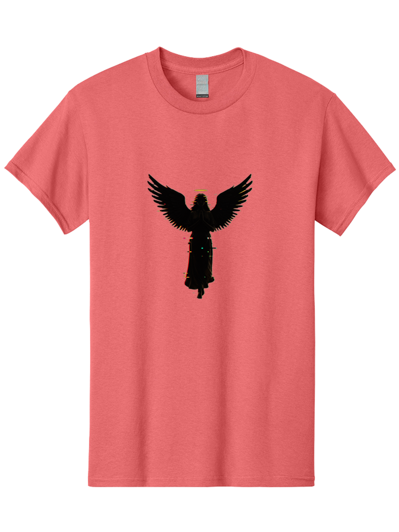 Angel-Silhouette Men'S Graphic Tee, 100% Cotton, Comfortable Casual Summer Wear, Machine Washable, Vintage Camera, Old Camera, Antique Camera, Black Camera, Classic Photography, Photography Equipment, Nostalgic Device, Film Camera, Camera Art Bal692 1