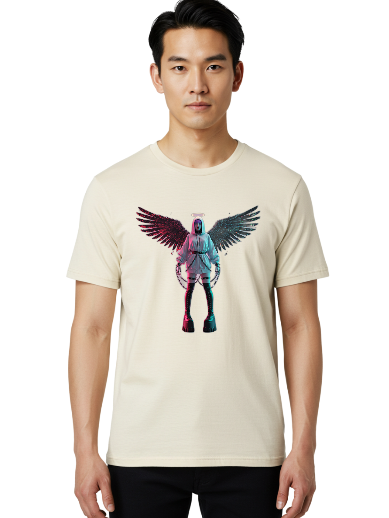Angel-With-Chains Men'S Graphic Tee, 100% Cotton, Comfortable Casual Summer Wear, Machine Washable, Vintage Camera, Old Camera, Antique Camera, Black Camera, Classic Photography, Photography Equipment, Nostalgic Device, Film Camera, Camera Art Bal694 20