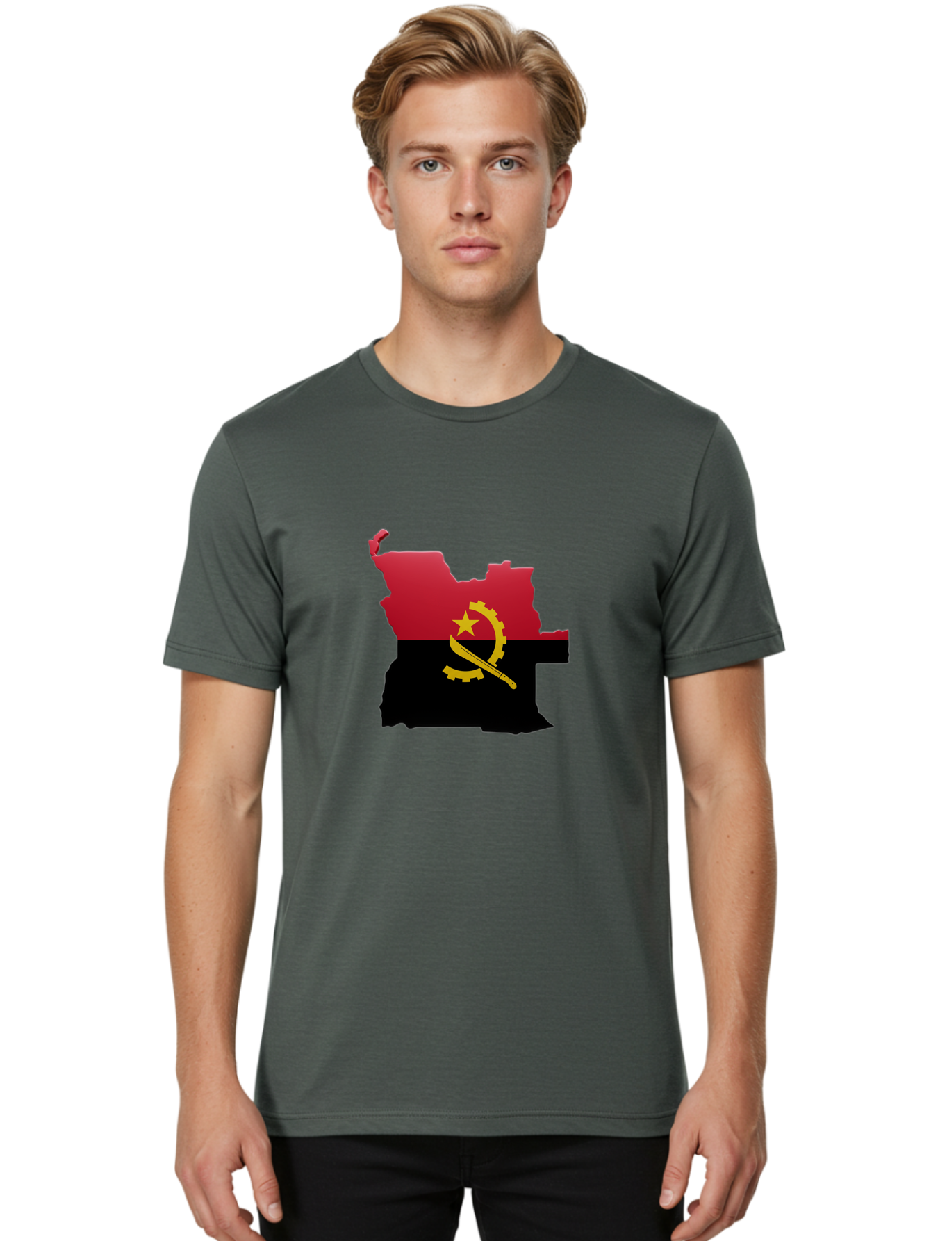 Angola-Map-Flag Men'S Graphic Tee, 100% Cotton, Comfortable Casual Summer Wear, Machine Washable, Vintage Camera, Old Camera, Antique Camera, Black Camera, Classic Photography, Photography Equipment, Nostalgic Device, Film Camera, Camera Art Bal695 18
