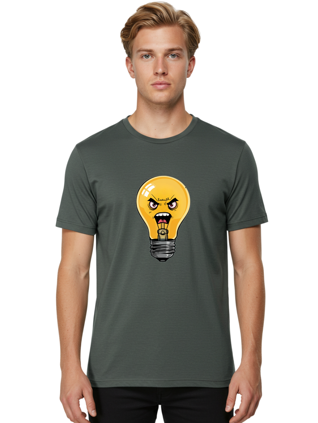 Angry-Light-Bulb-1 Men'S Graphic Tee, 100% Cotton, Comfortable Casual Summer Wear, Machine Washable, Vintage Camera, Old Camera, Antique Camera, Black Camera, Classic Photography, Photography Equipment, Nostalgic Device, Film Camera, Bal702 20