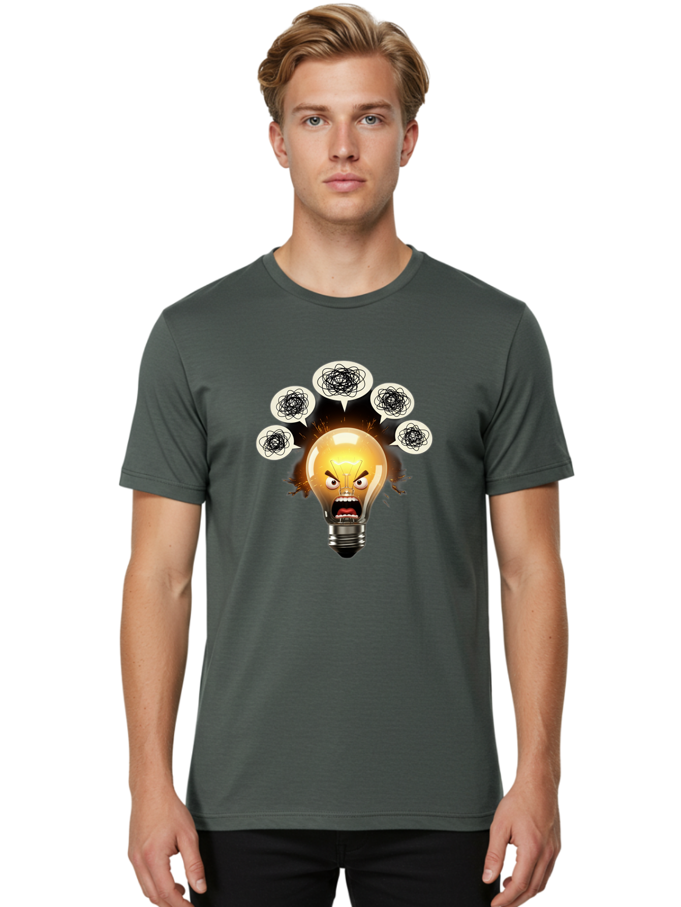 Angry-Light-Bulb Men'S Graphic Tee, 100% Cotton, Comfortable Casual Summer Wear, Machine Washable, Vintage Camera, Old Camera, Antique Camera, Black Camera, Classic Photography, Photography Equipment, Nostalgic Device, Film Camera, Camera Art Bal703 18