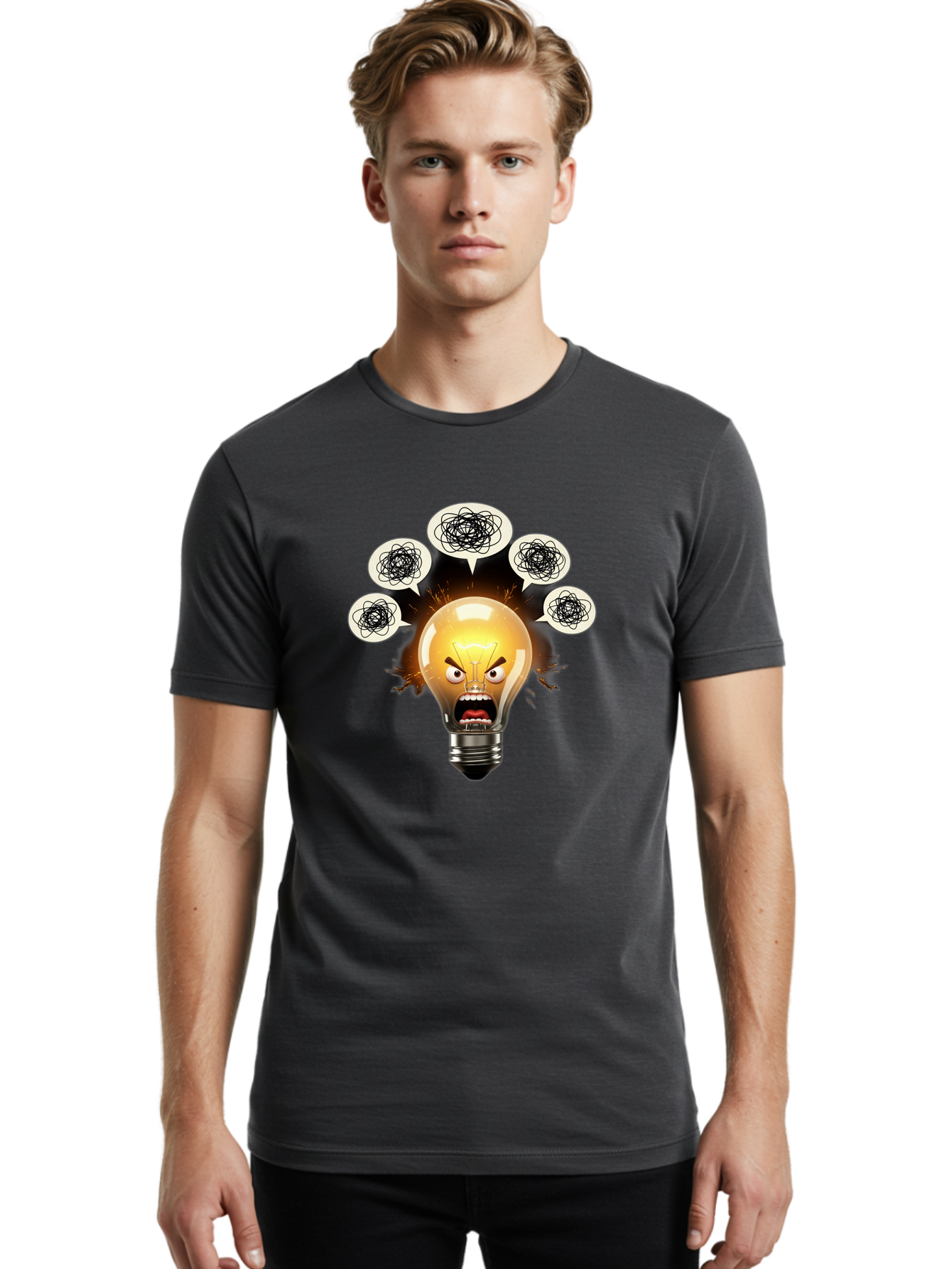 Angry-Light-Bulb Men'S Graphic Tee, 100% Cotton, Comfortable Casual Summer Wear, Machine Washable, Vintage Camera, Old Camera, Antique Camera, Black Camera, Classic Photography, Photography Equipment, Nostalgic Device, Film Camera, Camera Art Bal703 30