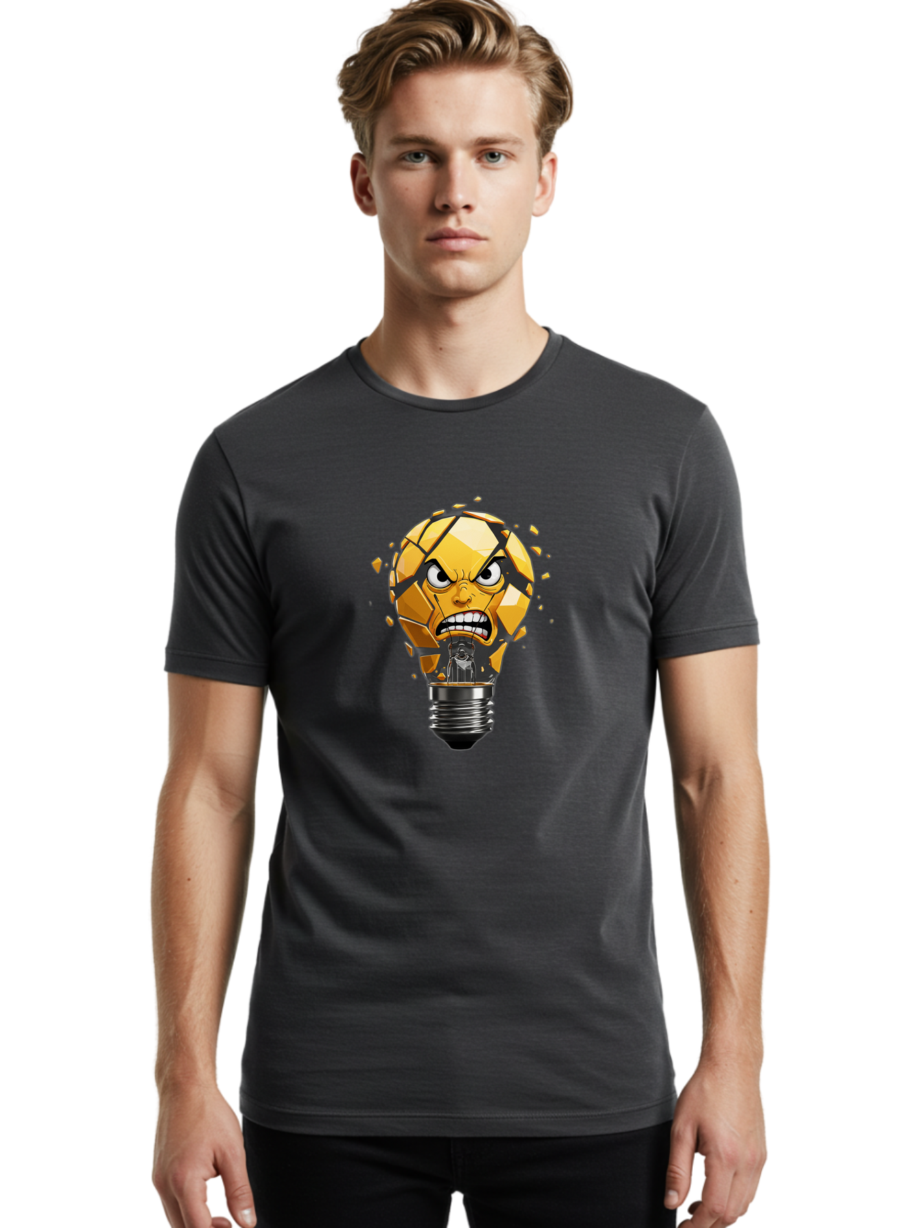 Angry-Lightbulb Men'S Graphic Tee, 100% Cotton, Comfortable Casual Summer Wear, Machine Washable, Vintage Camera, Old Camera, Antique Camera, Black Camera, Classic Photography, Photography Equipment, Nostalgic Device, Film Camera, Camera Art Bal704 25