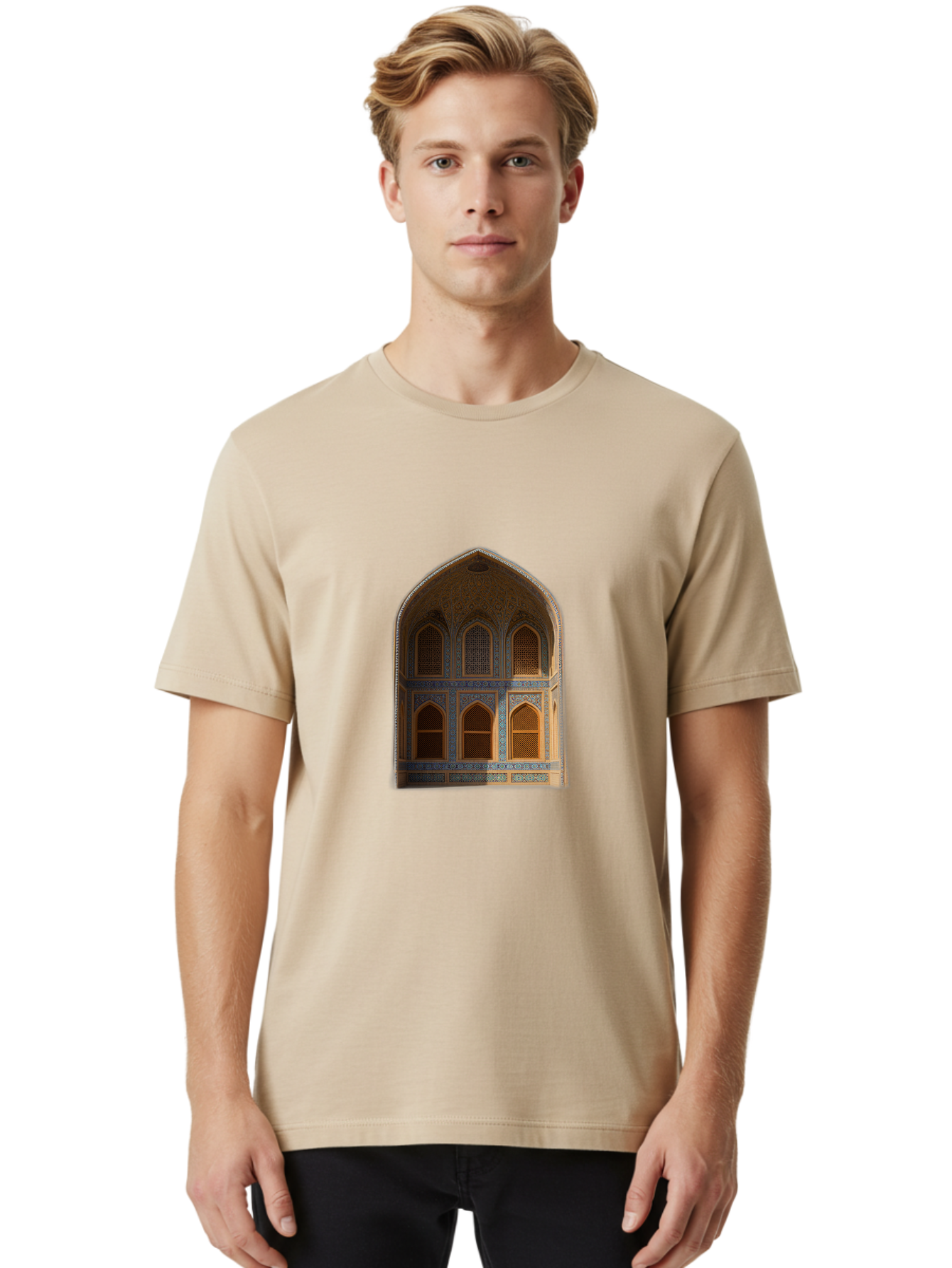 Arched-Building-Facade Men'S Graphic Tee, 100% Cotton, Comfortable Casual Summer Wear, Machine Washable, Vintage Camera, Old Camera, Antique Camera, Black Camera, Classic Photography, Photography Equipment, Nostalgic Device, Film Camera, Bal712 22