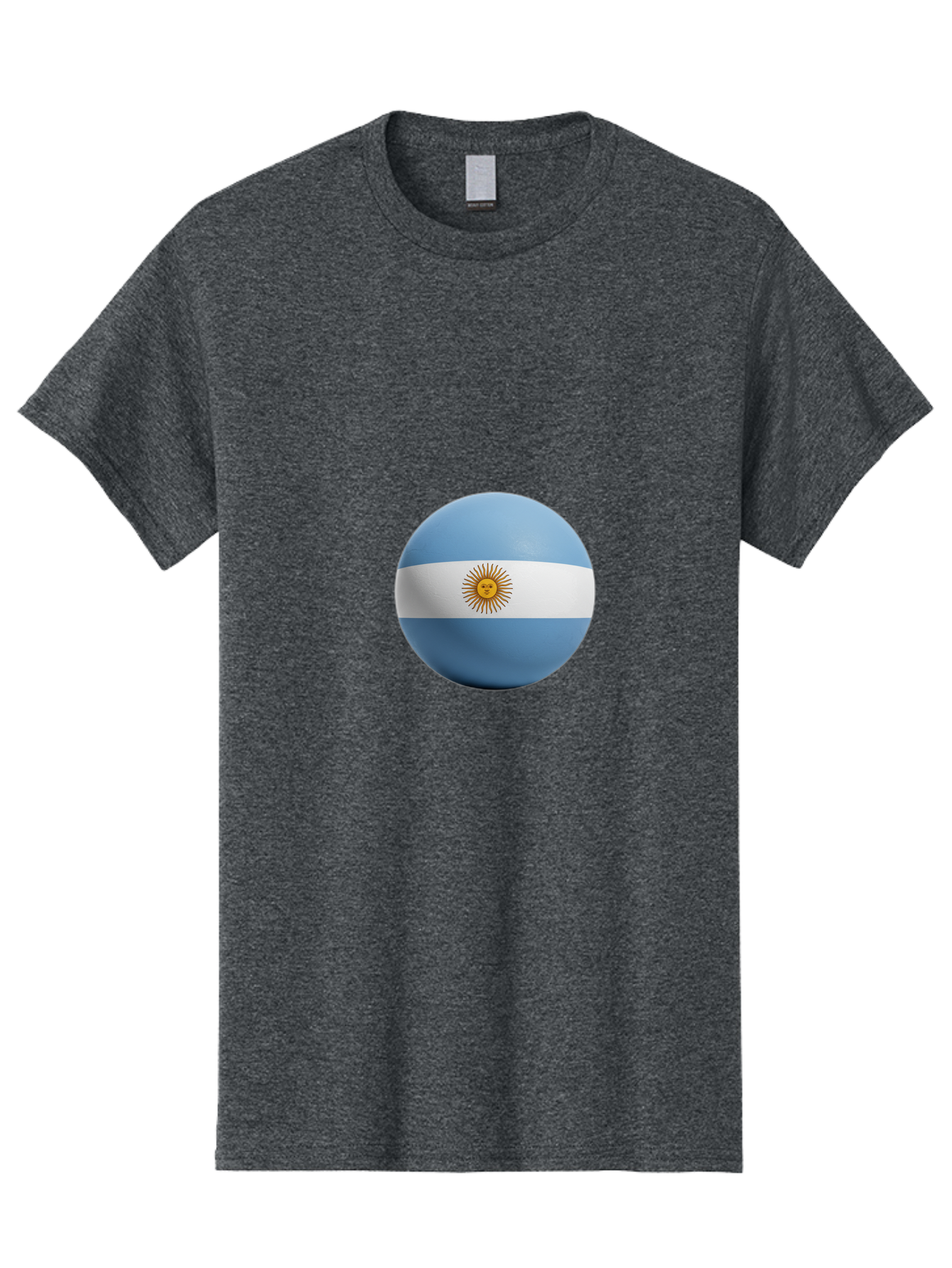 Argentina-Flag-Sphere Men'S Graphic Tee, 100% Cotton, Comfortable Casual Summer Wear, Machine Washable, Vintage Camera, Old Camera, Antique Camera, Black Camera, Classic Photography, Photography Equipment, Nostalgic Device, Film Camera, Bal713 15