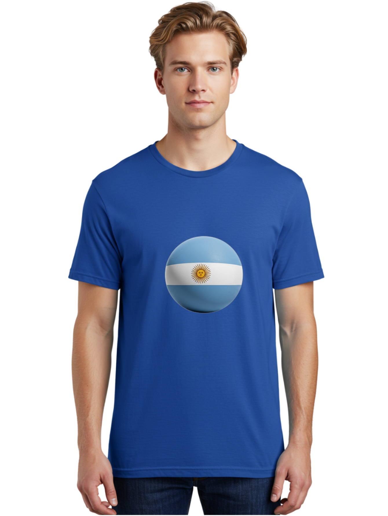 Argentina-Flag-Sphere Men'S Graphic Tee, 100% Cotton, Comfortable Casual Summer Wear, Machine Washable, Vintage Camera, Old Camera, Antique Camera, Black Camera, Classic Photography, Photography Equipment, Nostalgic Device, Film Camera, Bal713 23