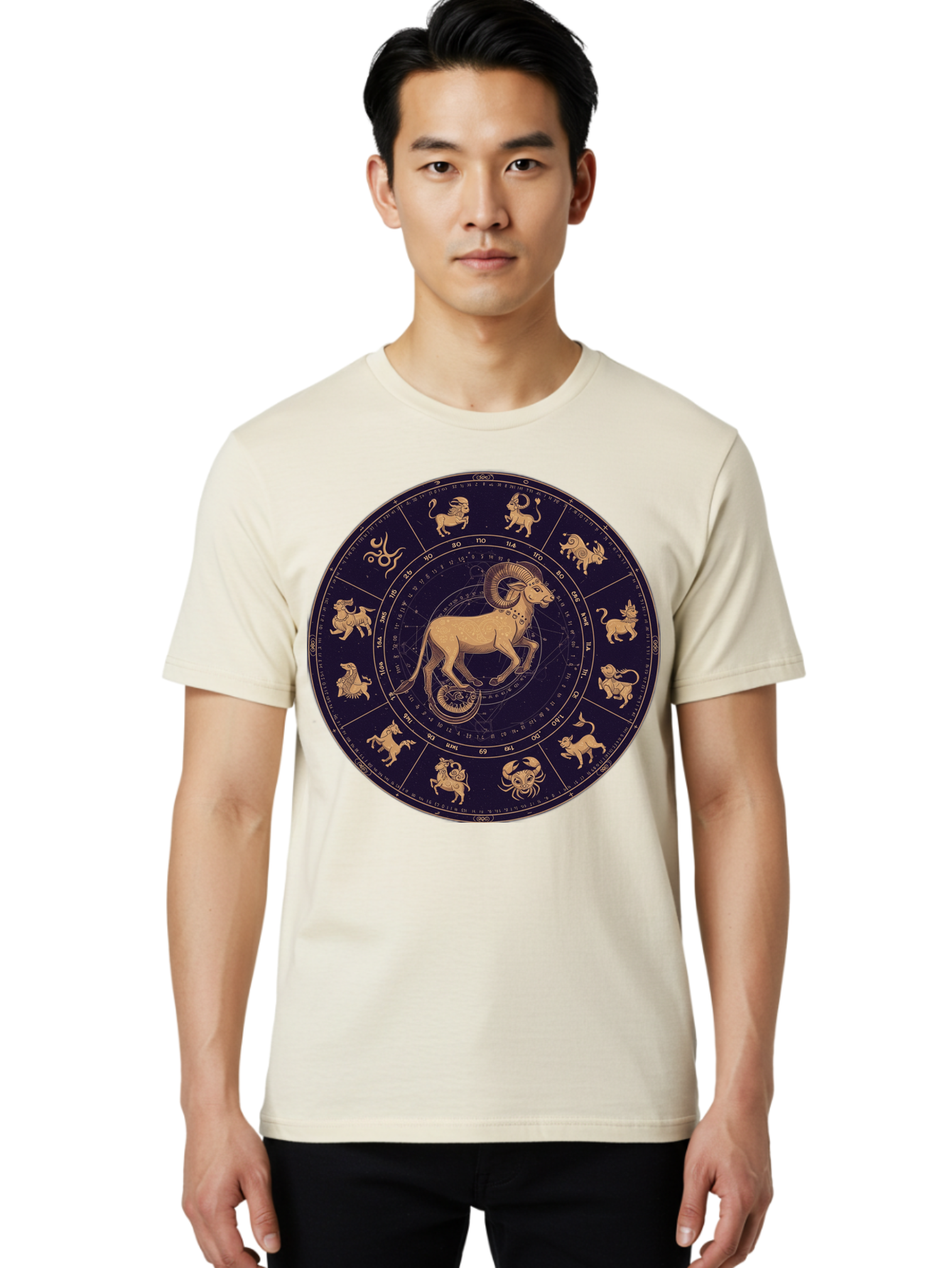 Aries-Zodiac-Circle Men'S Graphic Tee, 100% Cotton, Comfortable Casual Summer Wear, Machine Washable, Vintage Camera, Old Camera, Antique Camera, Black Camera, Classic Photography, Photography Equipment, Nostalgic Device, Film Camera, Bal715 30