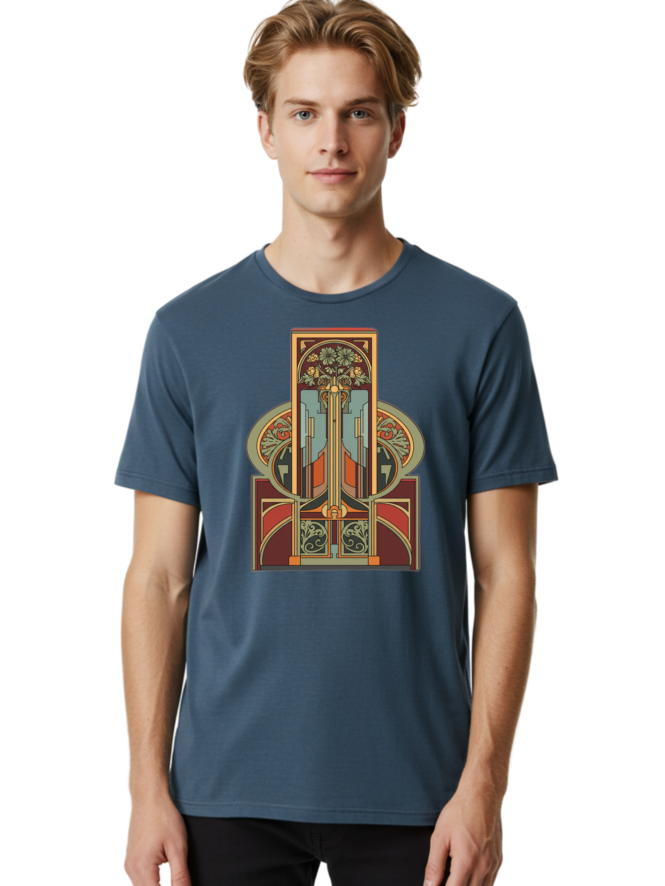 Art-Nouveau-Design Men'S Graphic Tee, 100% Cotton, Comfortable Casual Summer Wear, Machine Washable, Vintage Camera, Old Camera, Antique Camera, Black Camera, Classic Photography, Photography Equipment, Nostalgic Device, Film Camera, Bal722 16