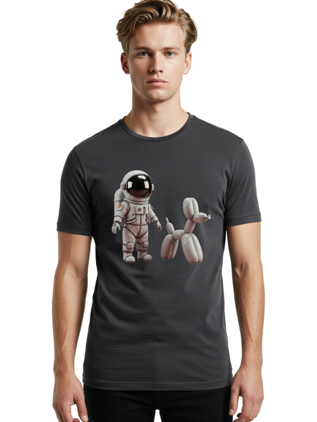 Astronaut-And-Balloon-Dog Men'S Graphic Tee, 100% Cotton, Comfortable Casual Summer Wear, Machine Washable, Vintage Camera, Old Camera, Antique Camera, Black Camera, Classic Photography, Photography Equipment, Nostalgic Device, Film Camera, Bal724 18