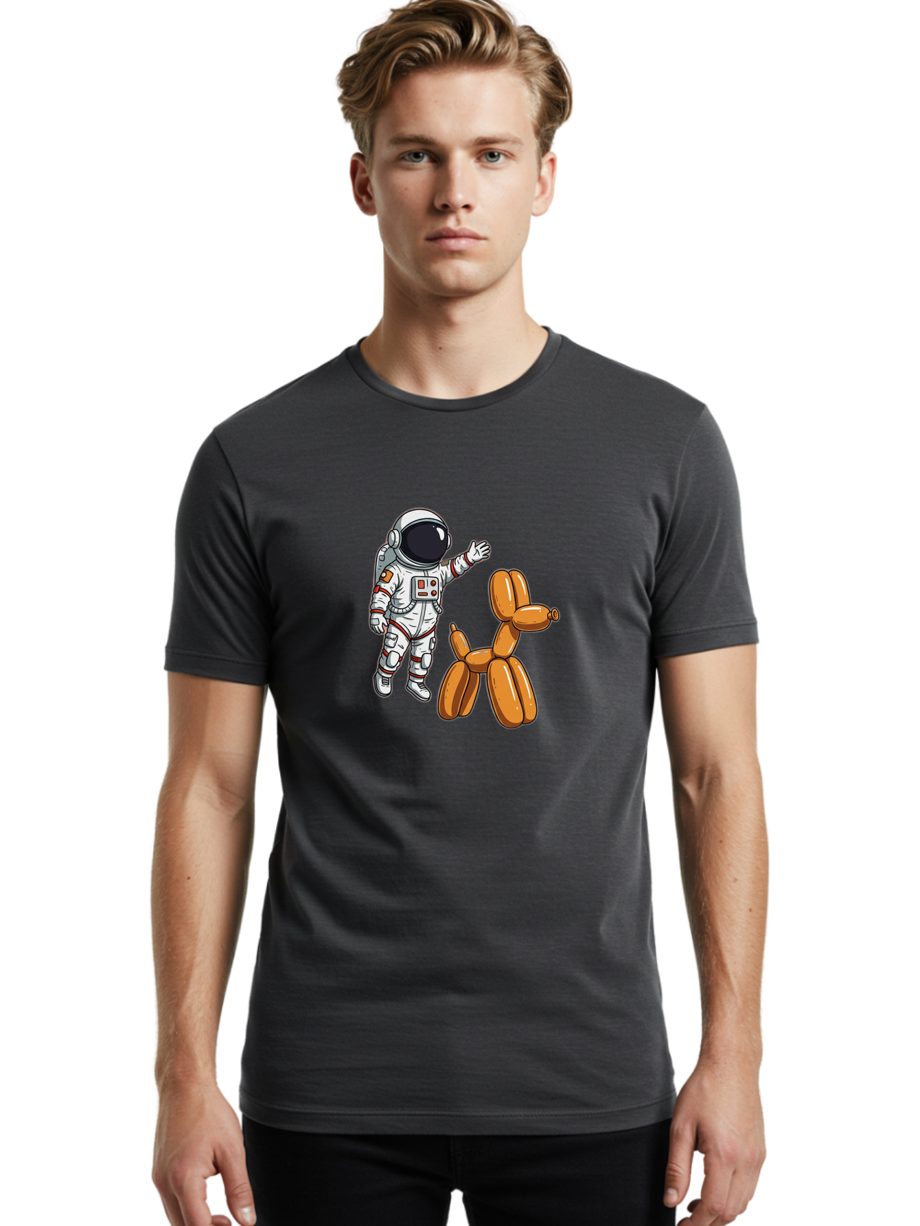 Astronaut-And-Dog Men'S Graphic Tee, 100% Cotton, Comfortable Casual Summer Wear, Machine Washable, Vintage Camera, Old Camera, Antique Camera, Black Camera, Classic Photography, Photography Equipment, Nostalgic Device, Film Camera, Camera Art Bal725 20