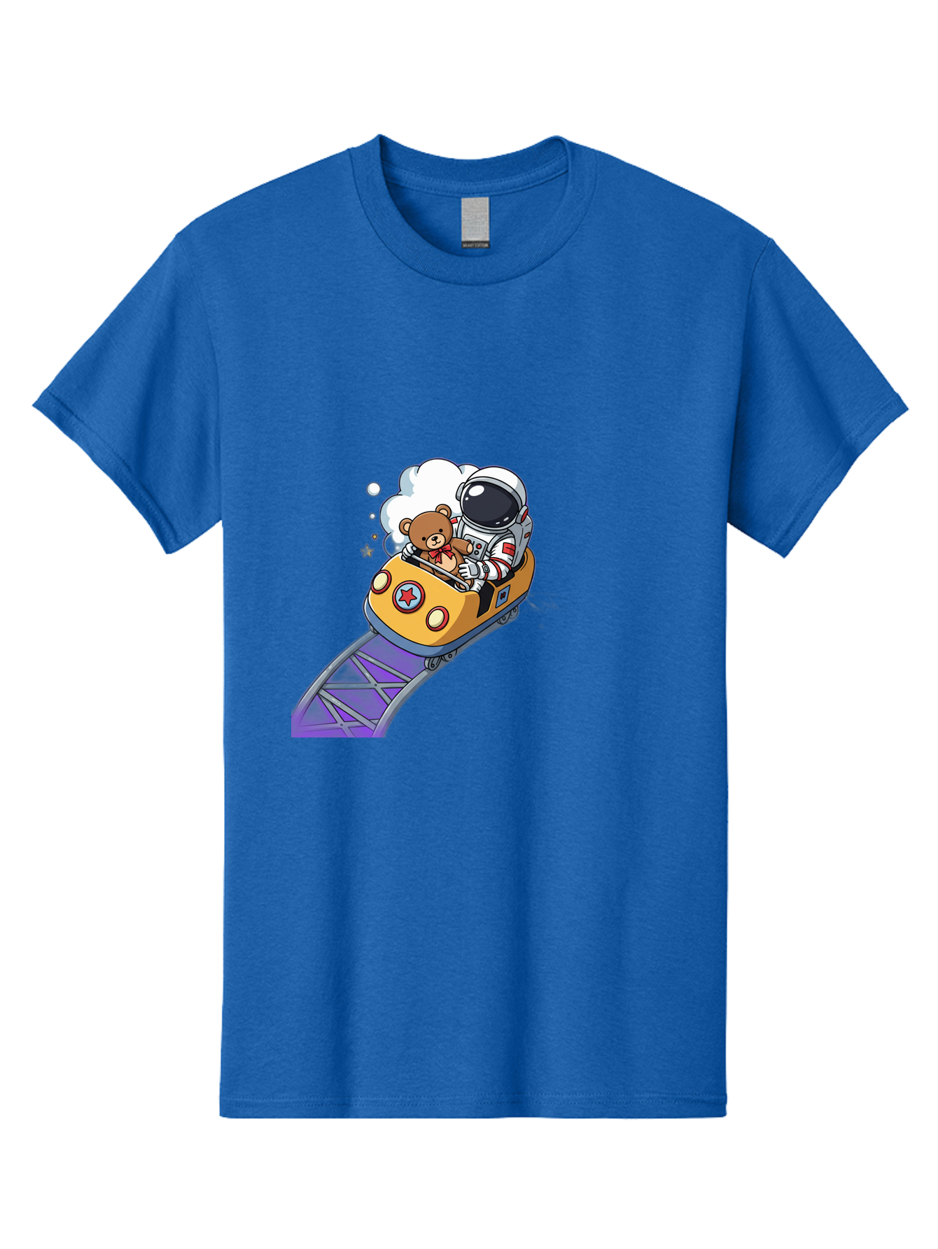 Astronaut-And-Teddy-Bear-Rollercoaster-Ride Men'S Graphic Tee, 100% Cotton, Comfortable Casual Summer Wear, Machine Washable, Vintage Camera, Old Camera, Antique Camera, Black Camera, Classic Photography, Photography Equipment, Bal726 6