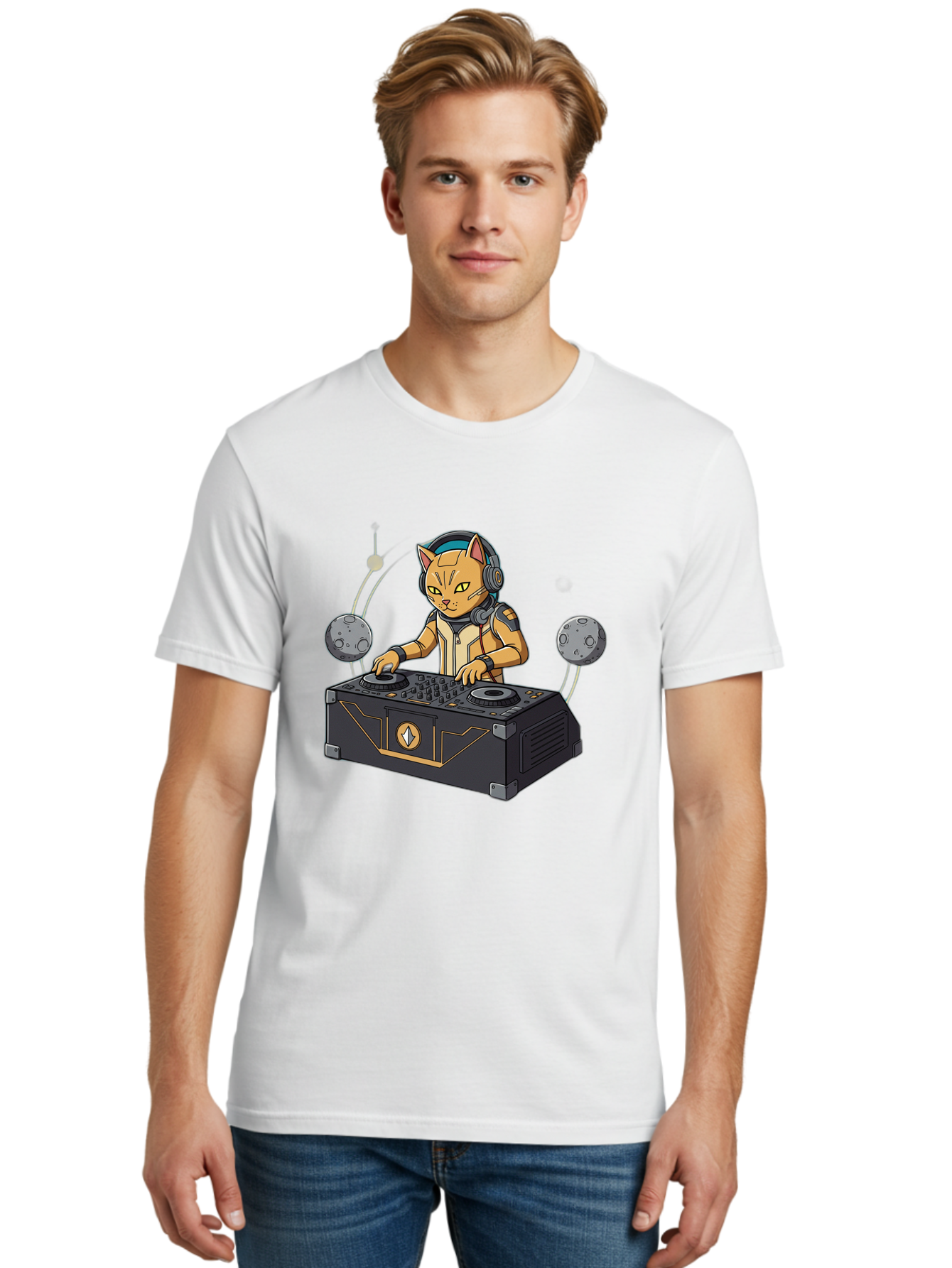 Astronaut-Cat-Dj Men'S Graphic Tee, 100% Cotton, Comfortable Casual Summer Wear, Machine Washable, Vintage Camera, Old Camera, Antique Camera, Black Camera, Classic Photography, Photography Equipment, Nostalgic Device, Film Camera, Camera Art Bal727 26