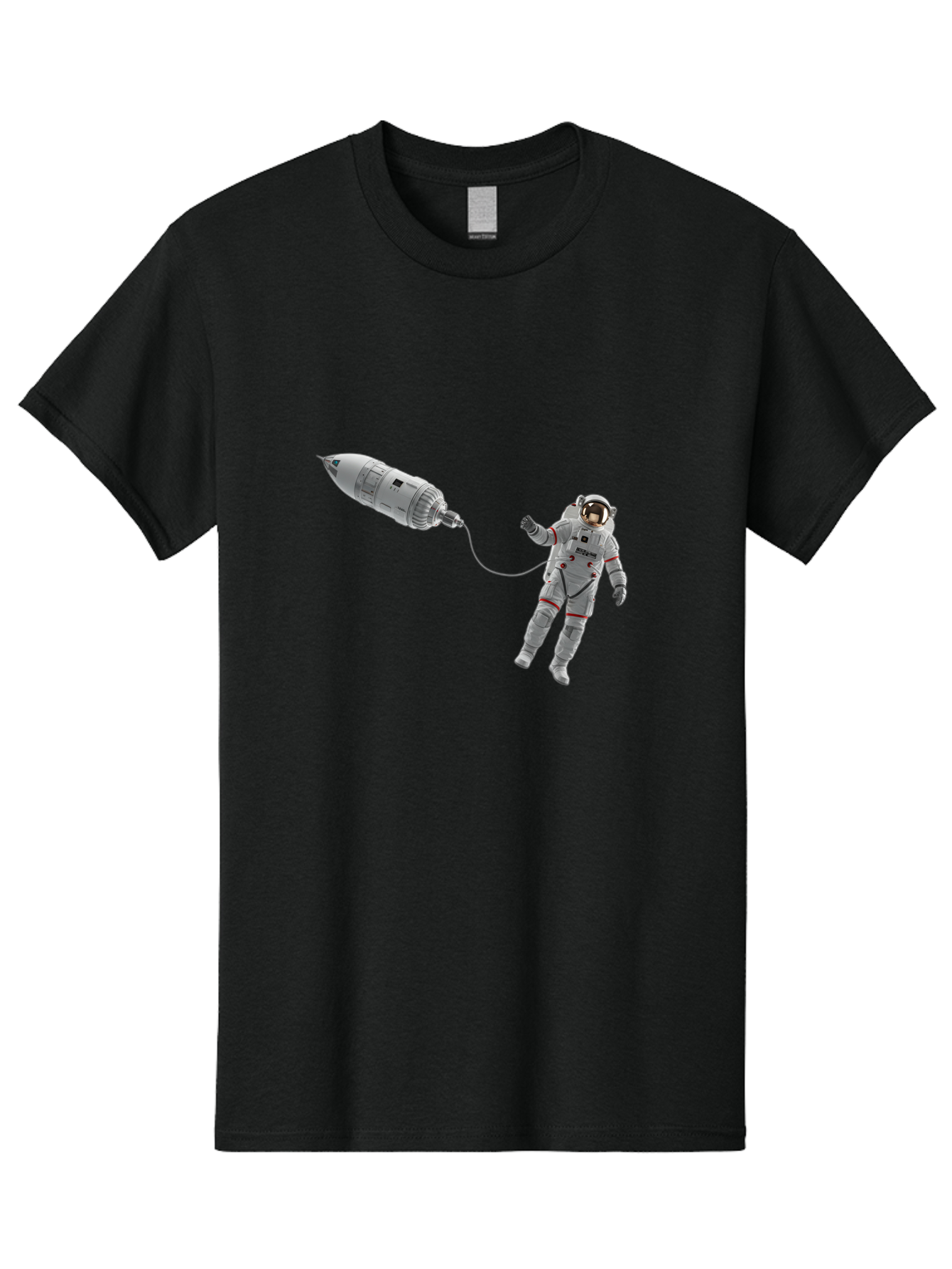 Astronaut-Tethered-To-Spacecraft Men'S Graphic Tee, 100% Cotton, Comfortable Casual Summer Wear, Machine Washable, Vintage Camera, Old Camera, Antique Camera, Black Camera, Classic Photography, Photography Equipment, Nostalgic Device, Bal730 11