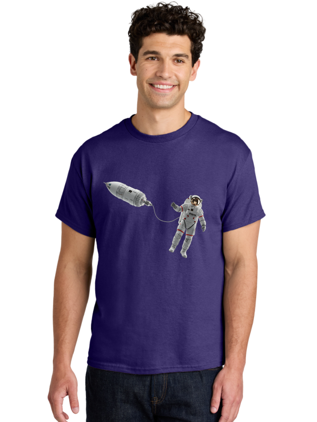 Astronaut-Tethered-To-Spacecraft Men'S Graphic Tee, 100% Cotton, Comfortable Casual Summer Wear, Machine Washable, Vintage Camera, Old Camera, Antique Camera, Black Camera, Classic Photography, Photography Equipment, Nostalgic Device, Bal730 21