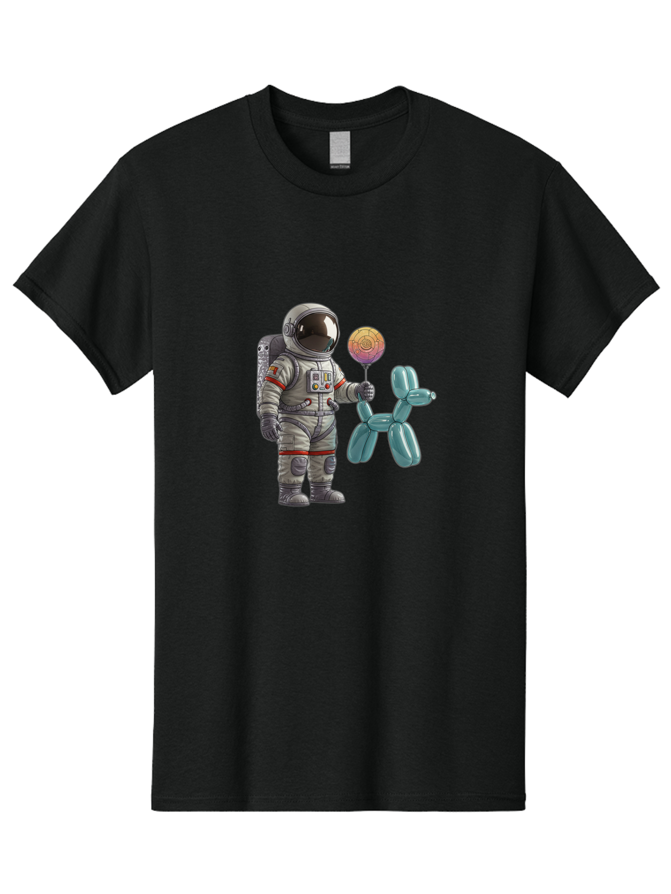 Astronaut-With-Balloon-Animal Men'S Graphic Tee, 100% Cotton, Comfortable Casual Summer Wear, Machine Washable, Vintage Camera, Old Camera, Antique Camera, Black Camera, Classic Photography, Photography Equipment, Nostalgic Device, Bal731 4