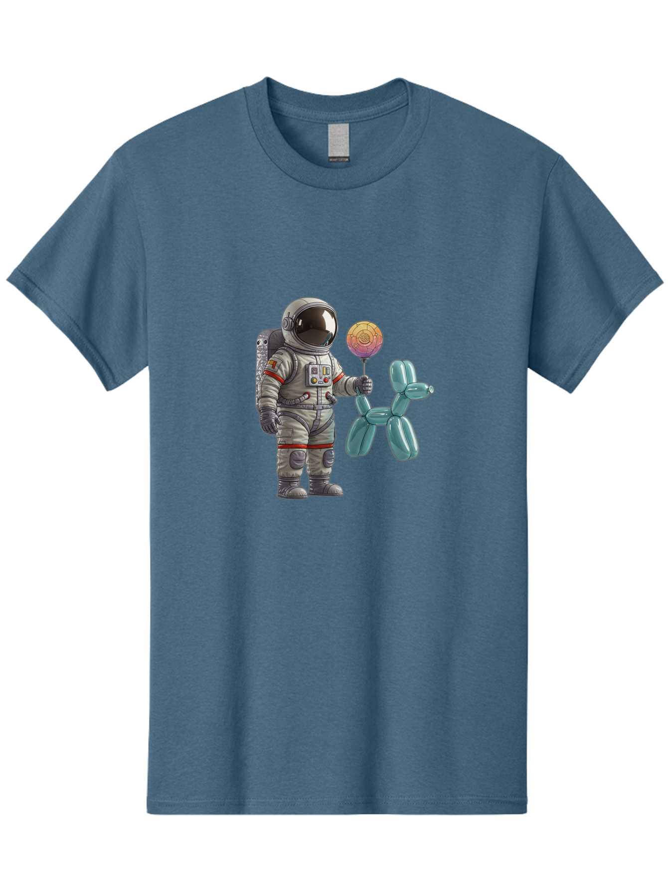 Astronaut-With-Balloon-Animal Men'S Graphic Tee, 100% Cotton, Comfortable Casual Summer Wear, Machine Washable, Vintage Camera, Old Camera, Antique Camera, Black Camera, Classic Photography, Photography Equipment, Nostalgic Device, Bal731 3
