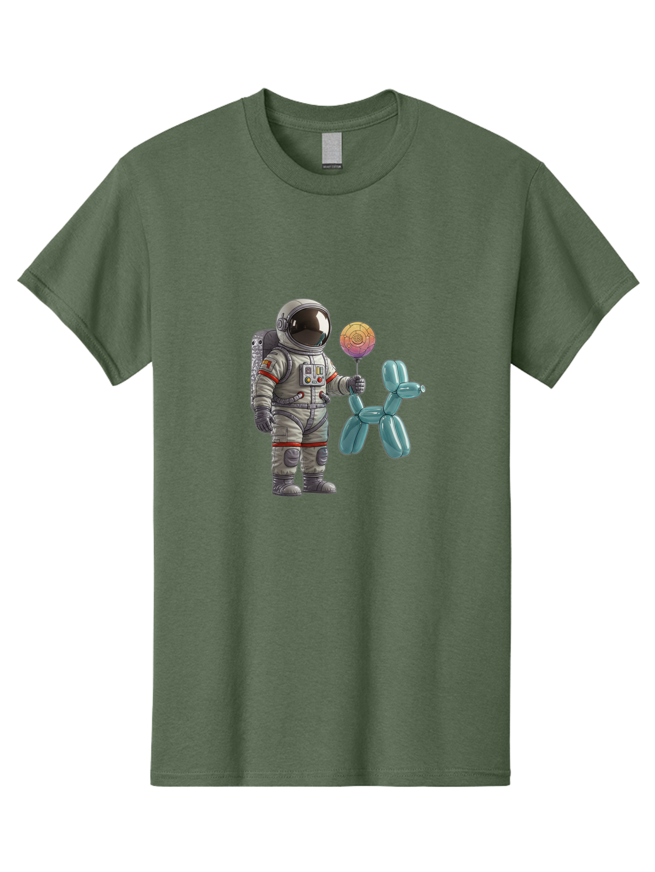 Astronaut-With-Balloon-Animal Men'S Graphic Tee, 100% Cotton, Comfortable Casual Summer Wear, Machine Washable, Vintage Camera, Old Camera, Antique Camera, Black Camera, Classic Photography, Photography Equipment, Nostalgic Device, Bal731 5