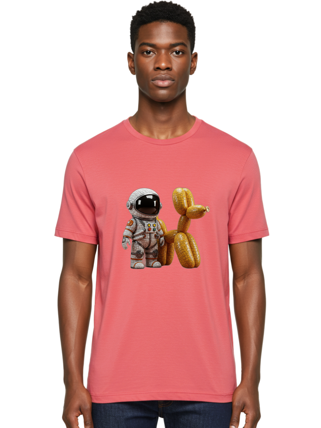 Astronaut-With-Balloon-Dog Men'S Graphic Tee, 100% Cotton, Comfortable Casual Summer Wear, Machine Washable, Vintage Camera, Old Camera, Antique Camera, Black Camera, Classic Photography, Photography Equipment, Nostalgic Device, Film Camera, Bal732 16