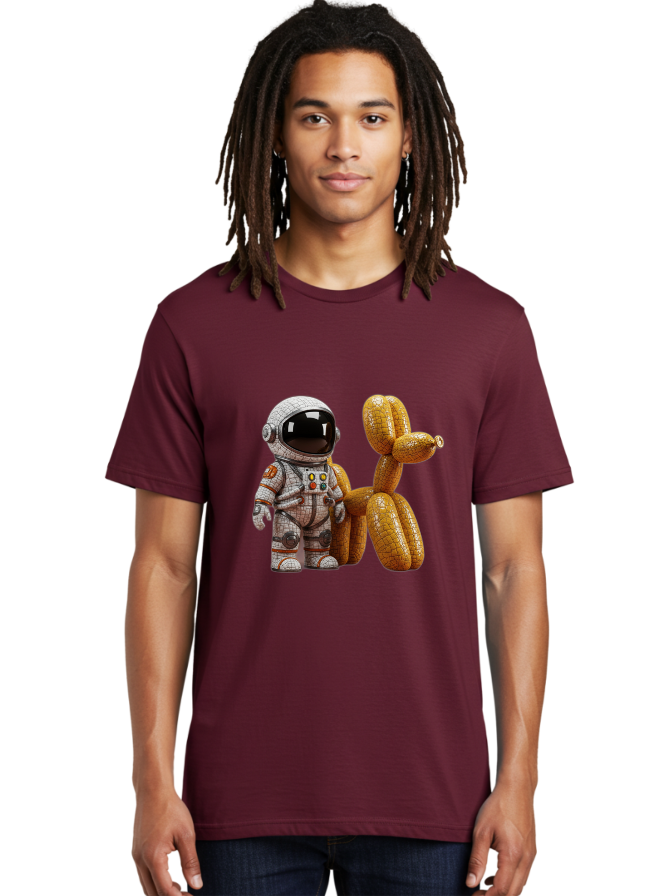 Astronaut-With-Balloon-Dog Men'S Graphic Tee, 100% Cotton, Comfortable Casual Summer Wear, Machine Washable, Vintage Camera, Old Camera, Antique Camera, Black Camera, Classic Photography, Photography Equipment, Nostalgic Device, Film Camera, Bal732 30