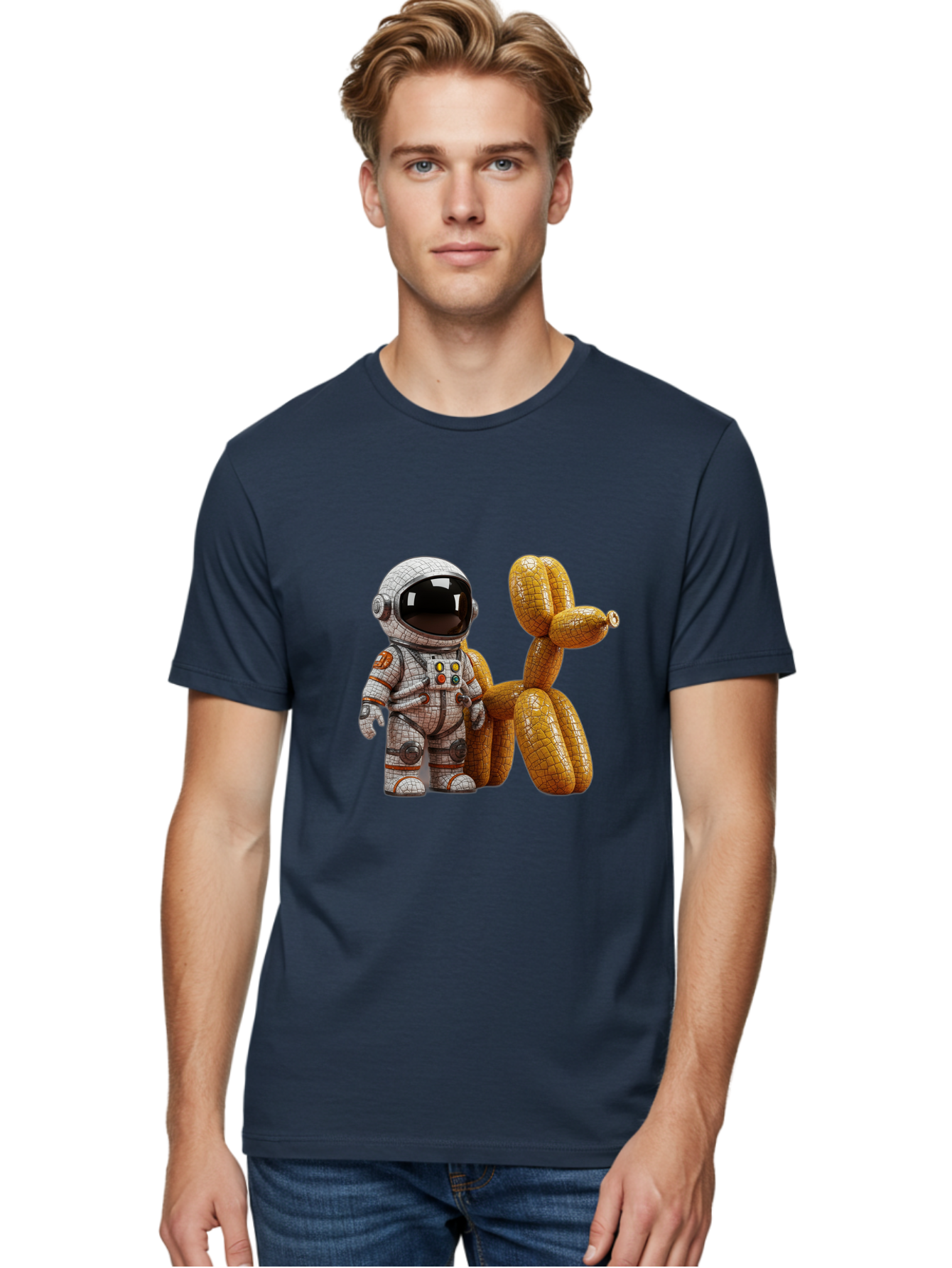 Astronaut-With-Balloon-Dog Men'S Graphic Tee, 100% Cotton, Comfortable Casual Summer Wear, Machine Washable, Vintage Camera, Old Camera, Antique Camera, Black Camera, Classic Photography, Photography Equipment, Nostalgic Device, Film Camera, Bal732 18
