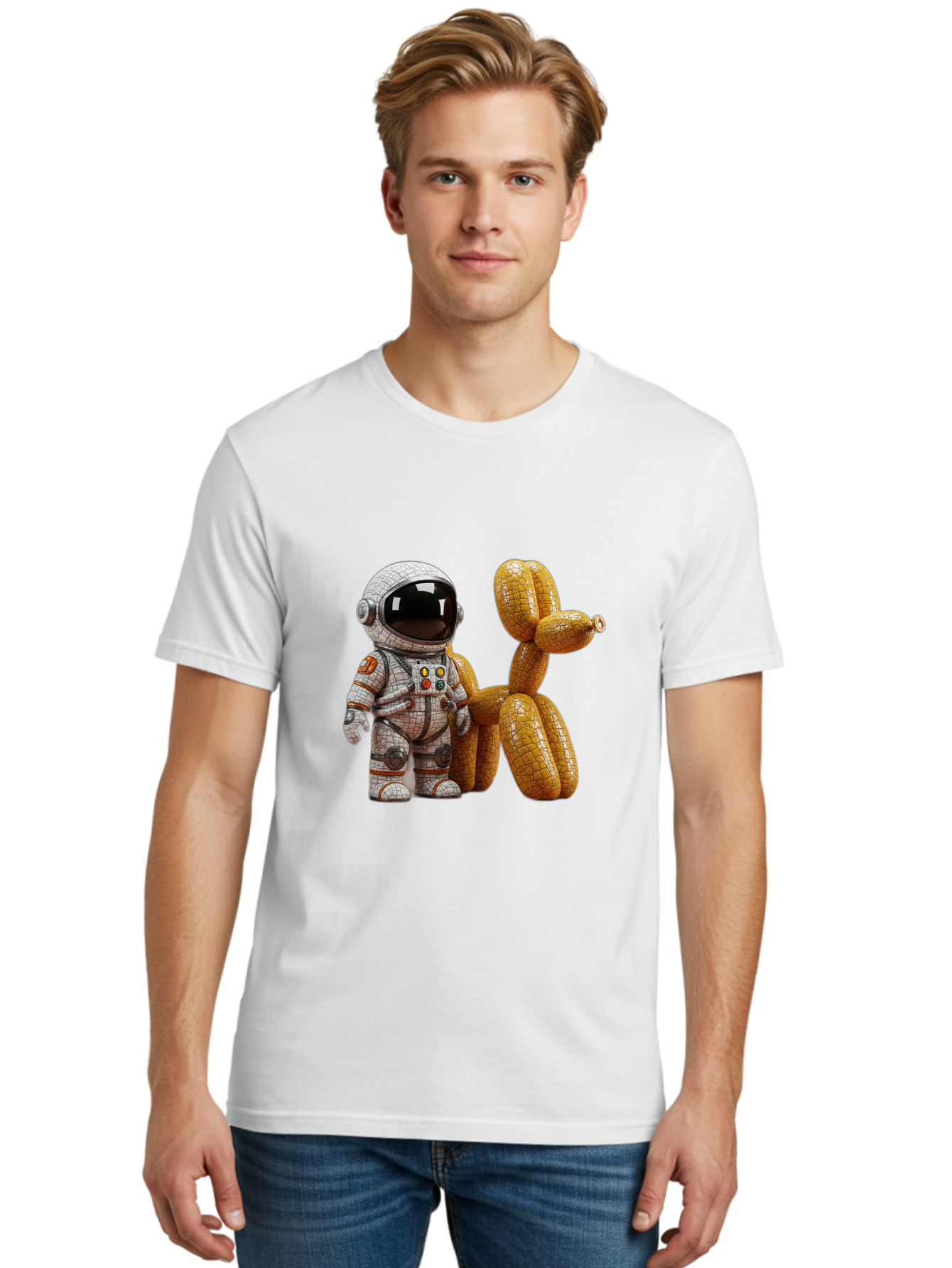 Astronaut-With-Balloon-Dog Men'S Graphic Tee, 100% Cotton, Comfortable Casual Summer Wear, Machine Washable, Vintage Camera, Old Camera, Antique Camera, Black Camera, Classic Photography, Photography Equipment, Nostalgic Device, Film Camera, Bal732 22