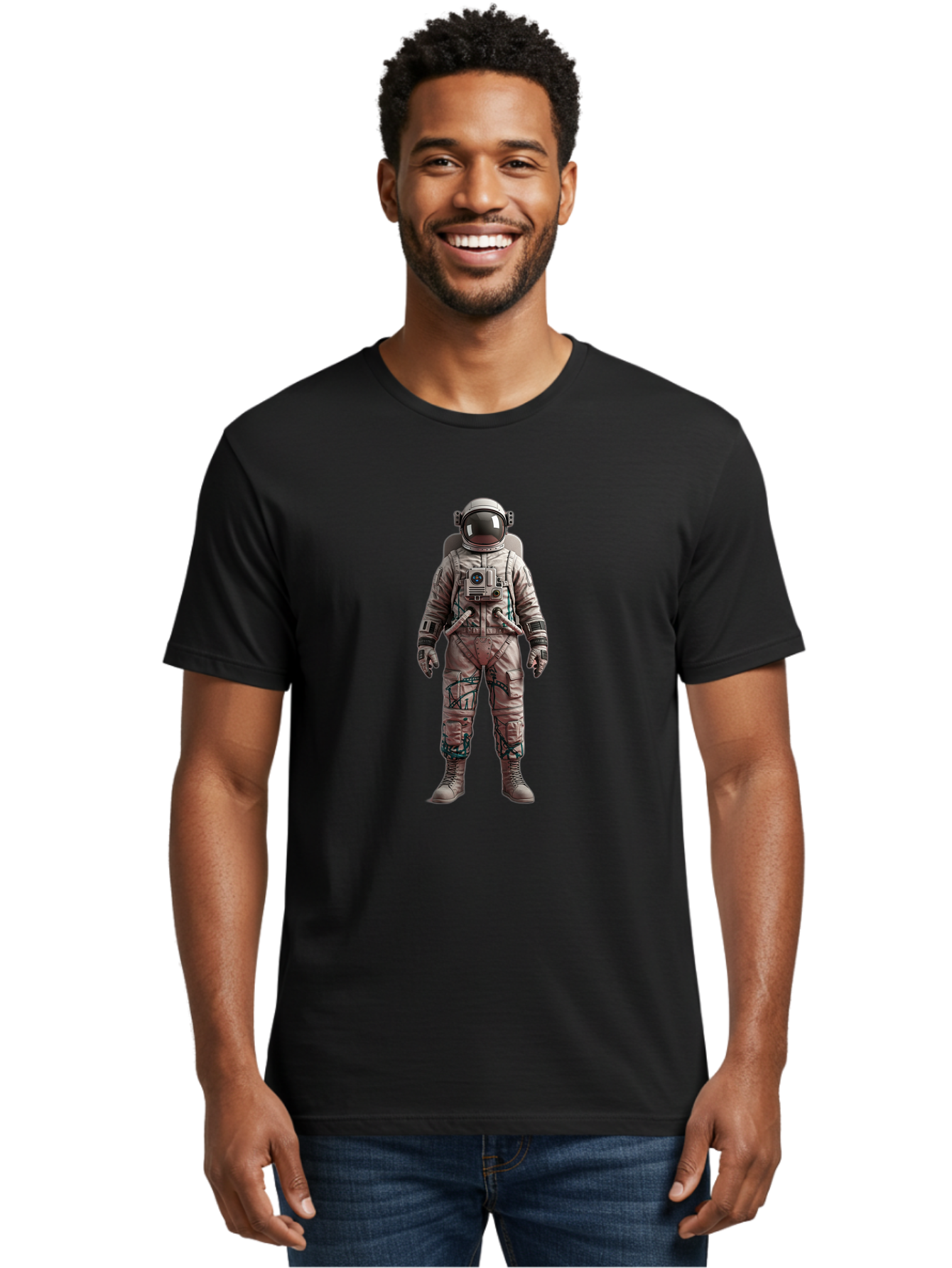 Astronaut Men'S Graphic Tee, 100% Cotton, Comfortable Casual Summer Wear, Machine Washable, Vintage Camera, Old Camera, Antique Camera, Black Camera, Classic Photography, Photography Equipment, Nostalgic Device, Film Camera, Camera Art Bal733 18